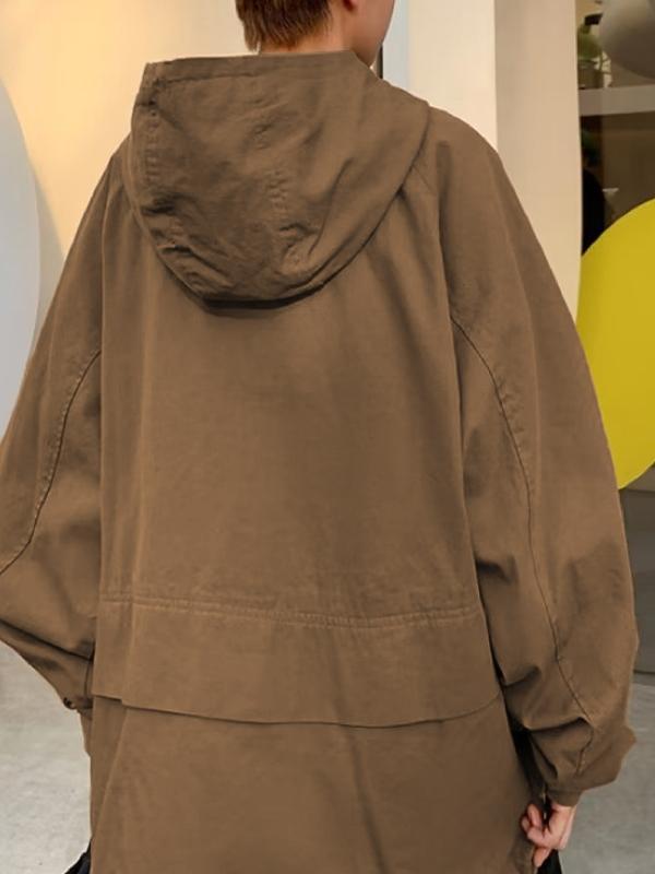 Men's Gorpcore Solid Baggy Oversized Hoodie Product Image