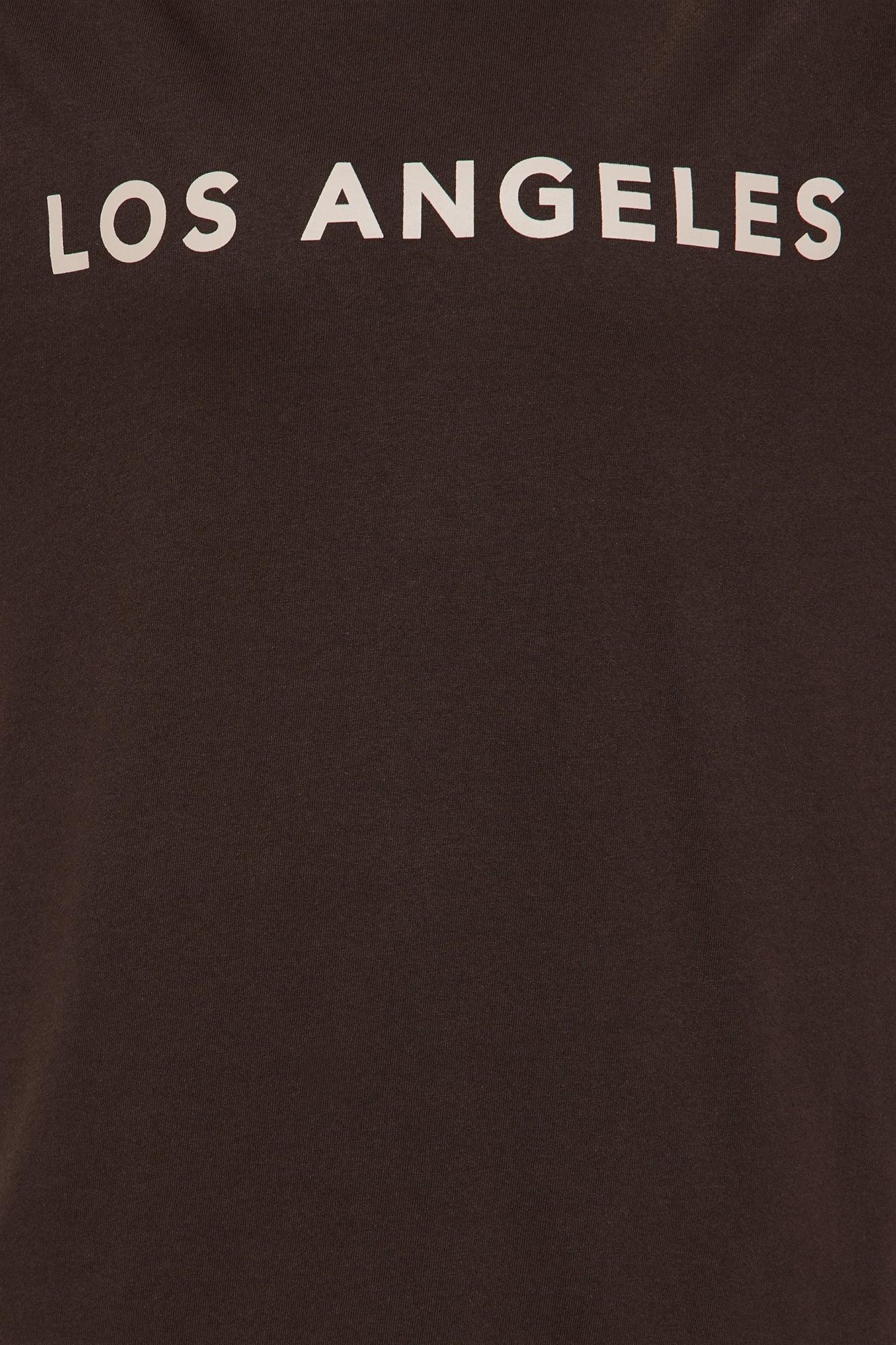 Los Angeles Oversized Tee - Chocolate Product Image