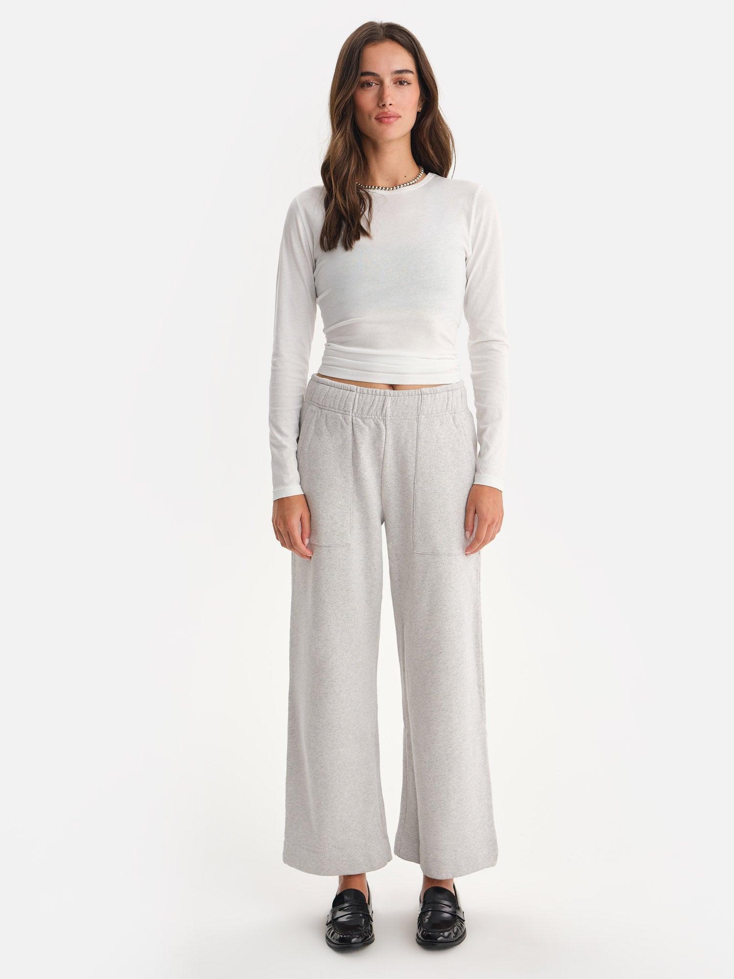Organic Fleece Wide Leg Pant Female Product Image