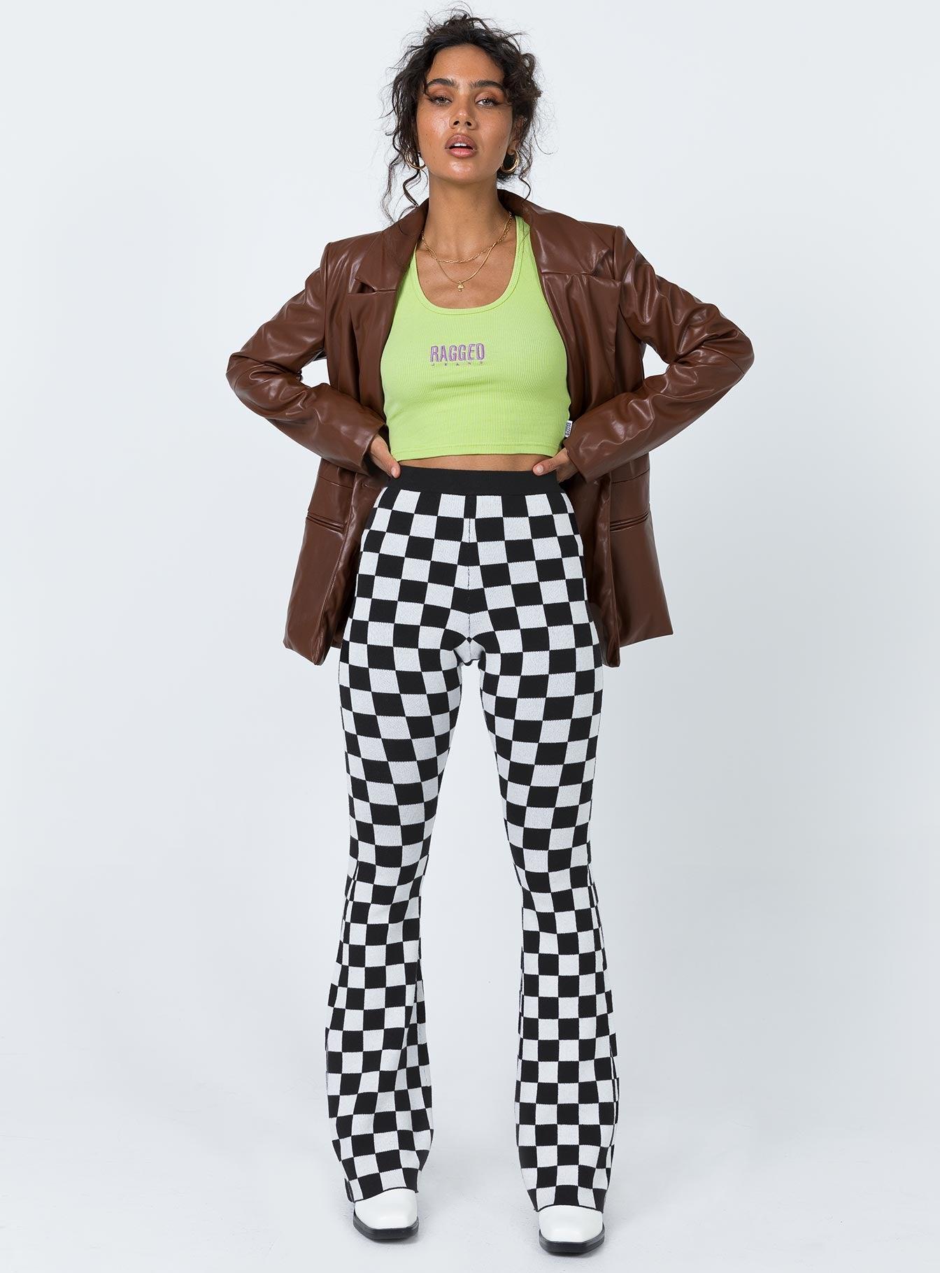 Morrison Faux Leather Blazer Brown Product Image