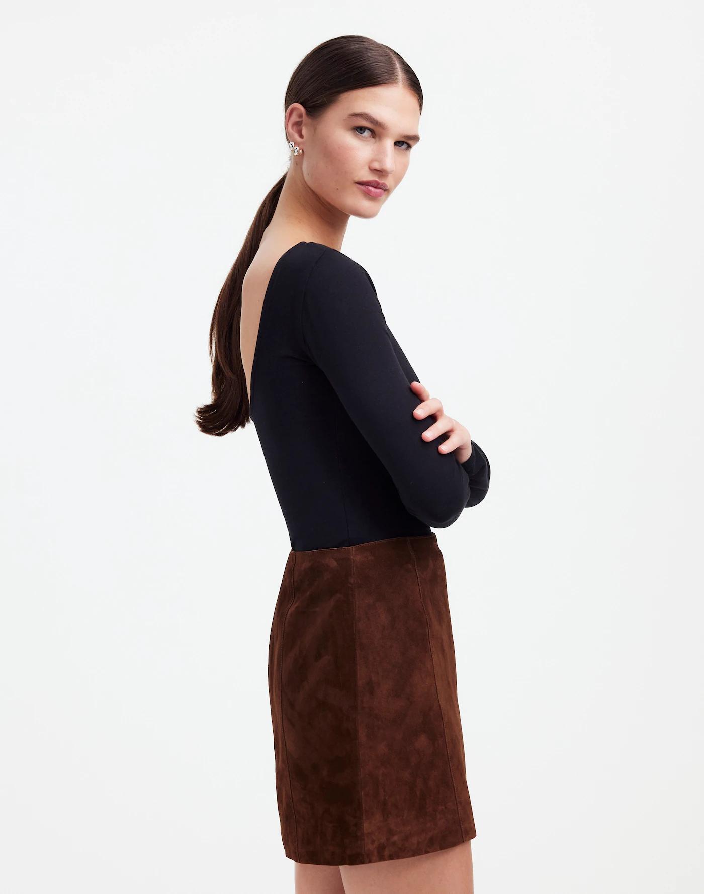 Alexa Chung for Madewell Suede Mini Skirt Product Image