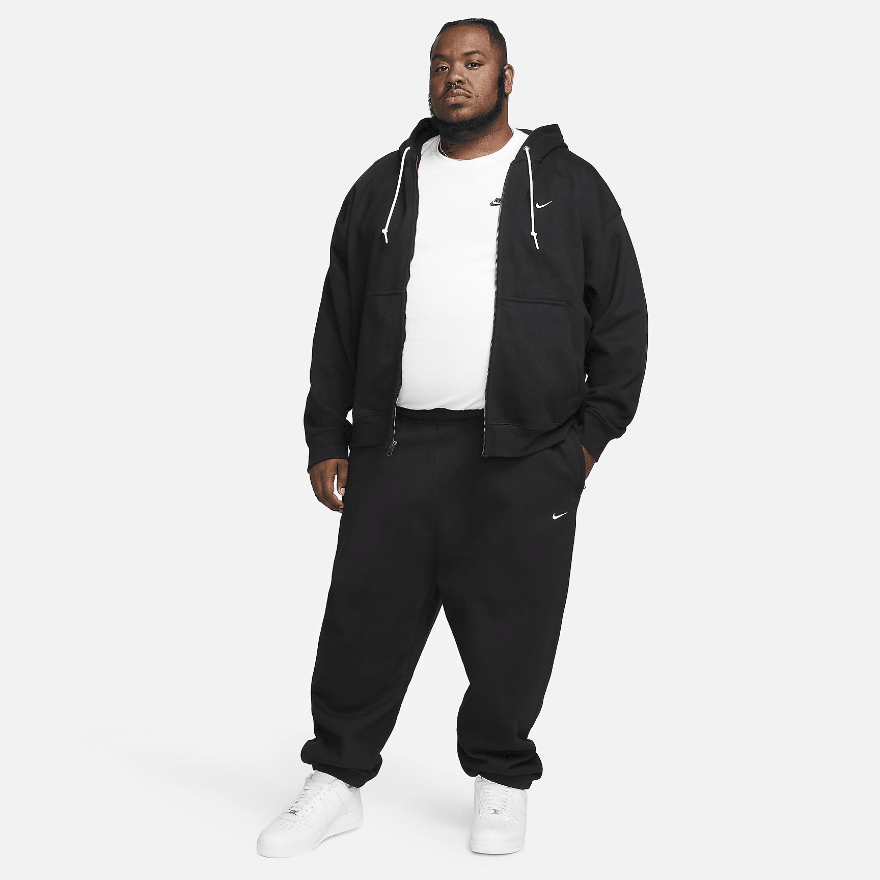 Nike Mens Solo Swoosh Fleece Pants | DX1364-010 Product Image