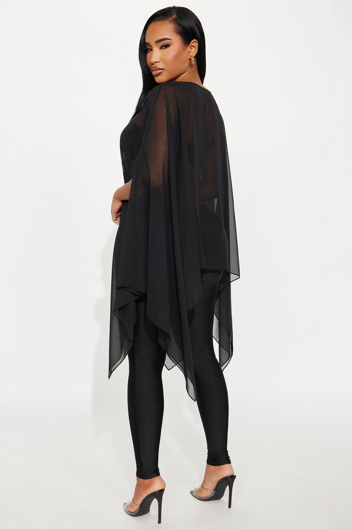 See Through Me 3 Piece Pant Set - Black Female Product Image