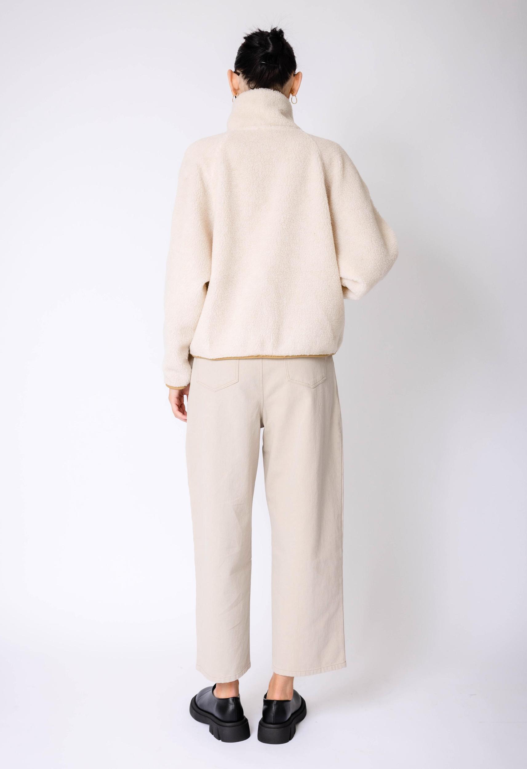 Fleece Pullover In Cream Product Image