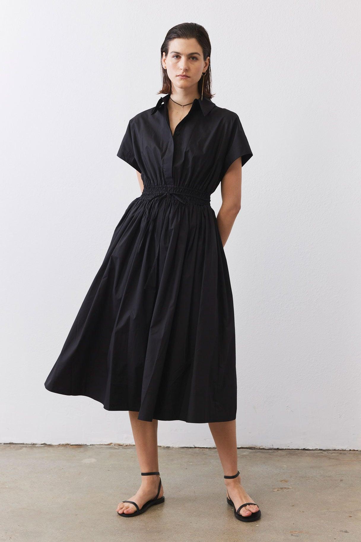 Cinched Waist Shirt Dress Product Image