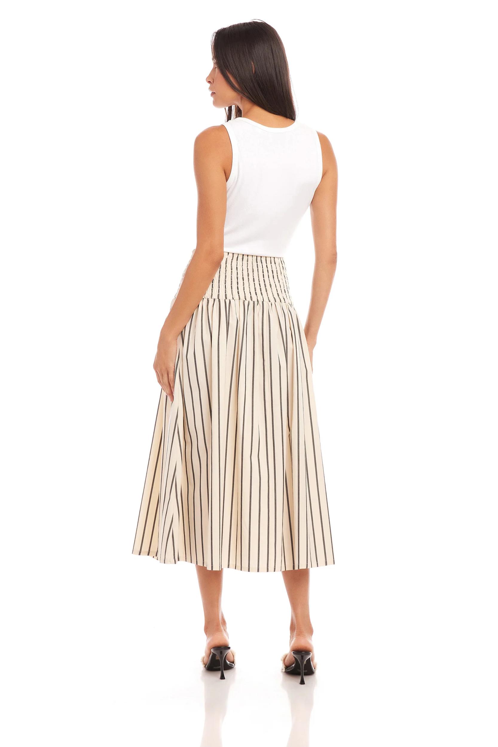 Rhea Stripe Skirt Product Image