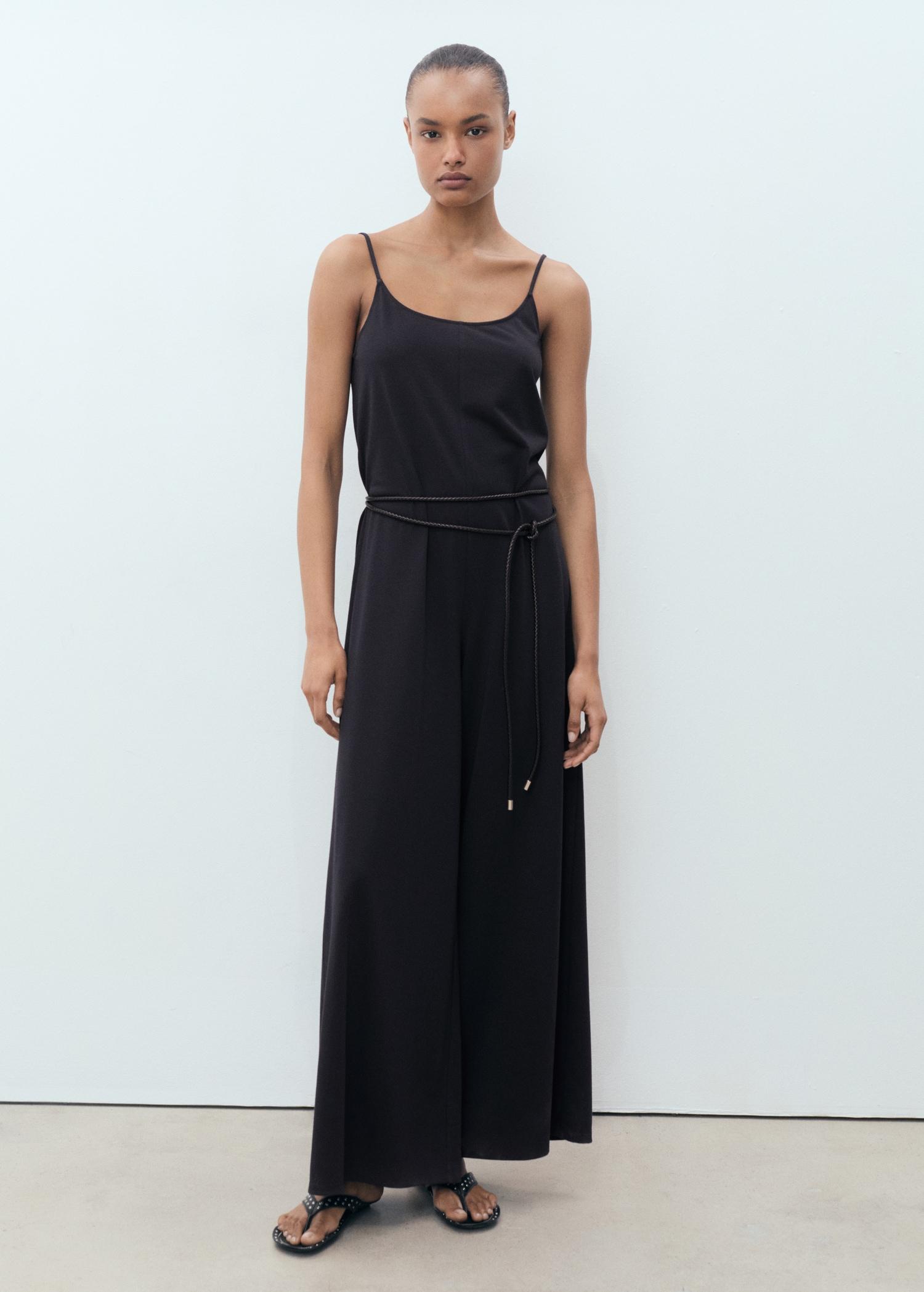 Shift long jumpsuit - Women | MANGO USA Product Image