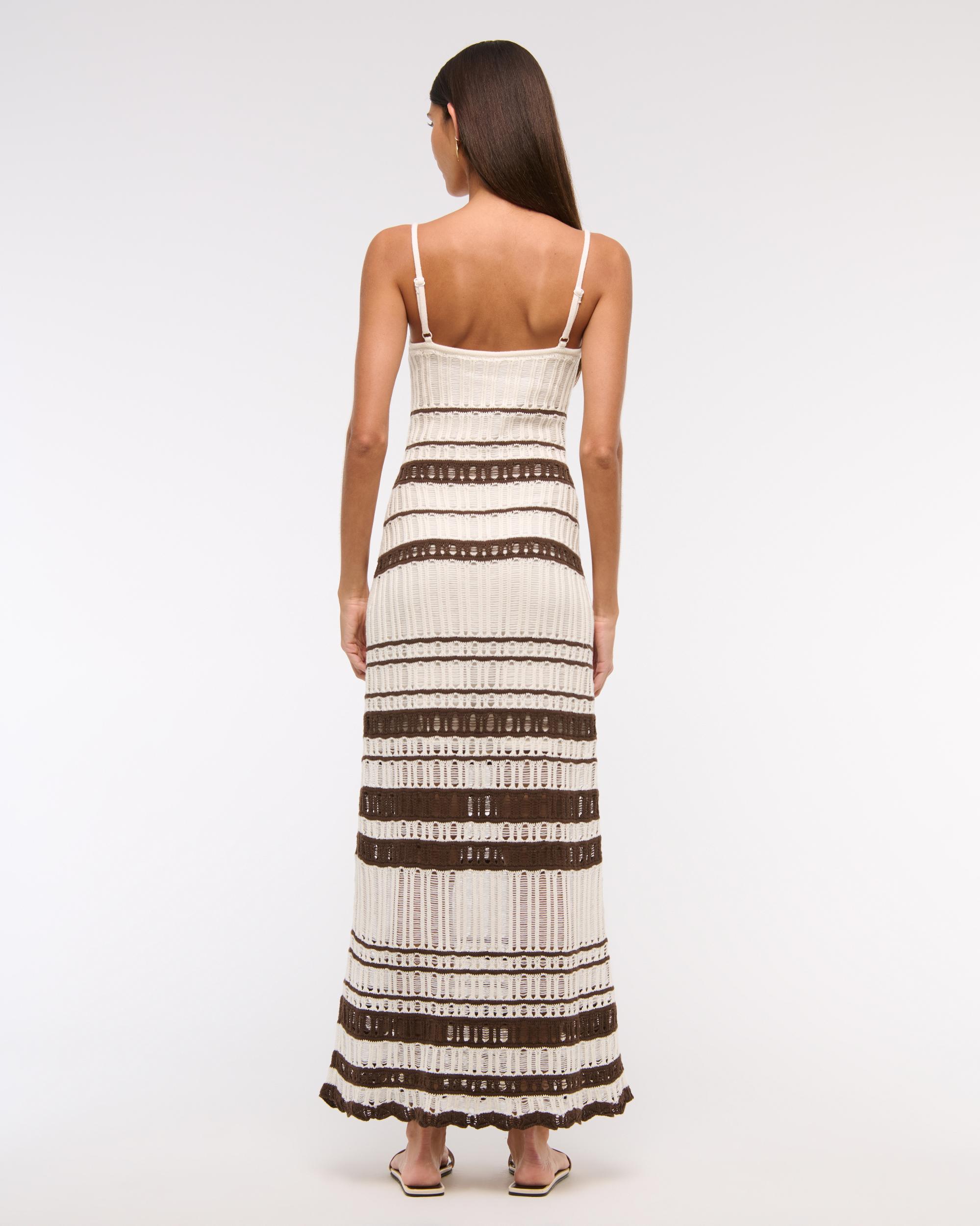 Crochet-Style Maxi Dress Product Image