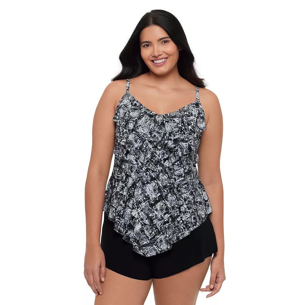 Women's Trimshaper Rachel Tankini Swimsuit Top, Size: 12, Mamba Product Image