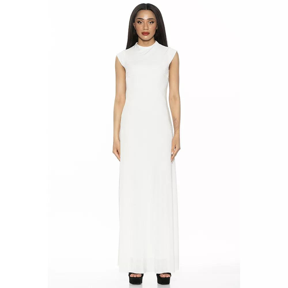 Women's ALEXIA ADMOR Nalani Mockneck Maxi Dress,  Product Image