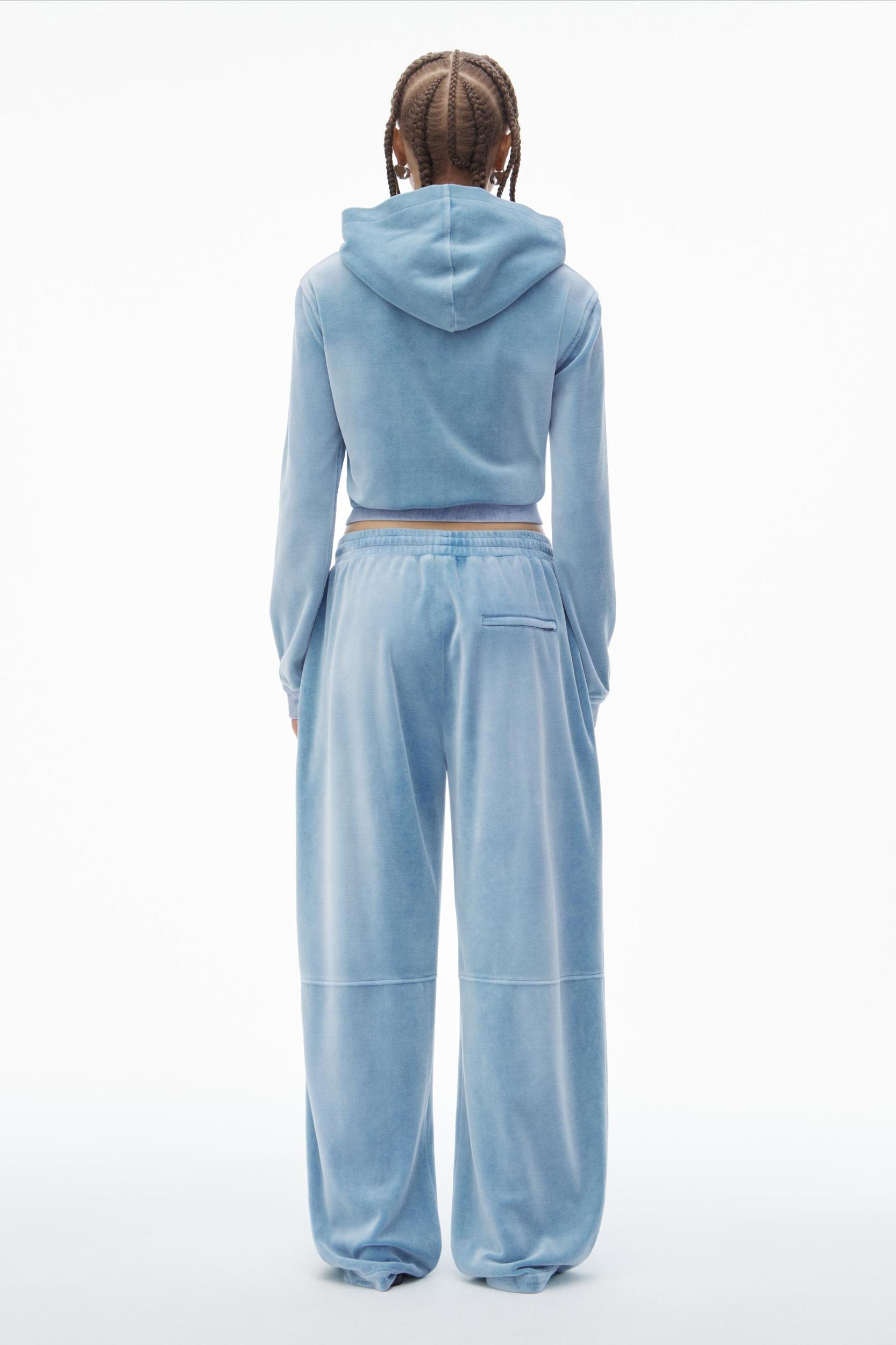 Trackpants In Crushed Velour Product Image