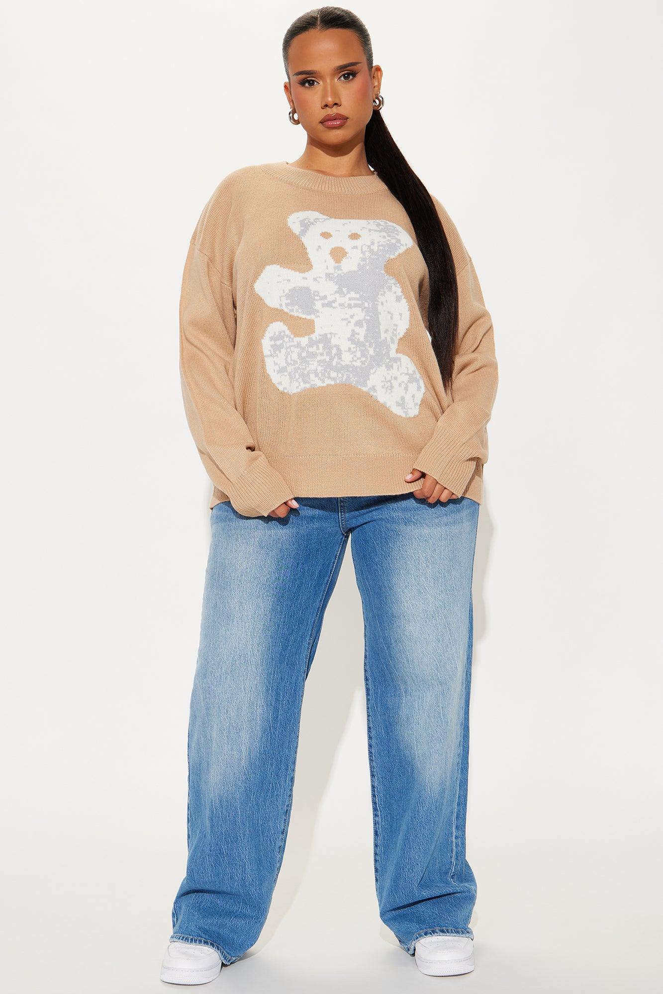 Beary Special Sweater - Taupe/combo Product Image