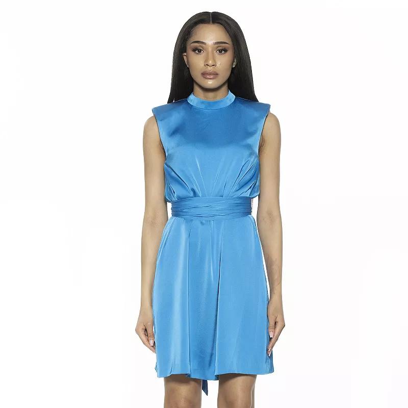 Women's ALEXIA ADMOR Brixton Mockneck Sleeveless Shift Dress,  Product Image