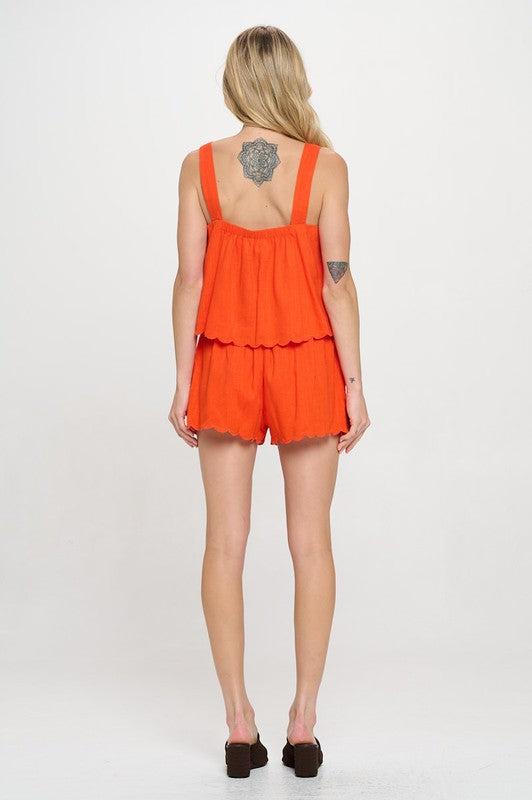 Sunset Glow Scalloped Detailed Set Product Image