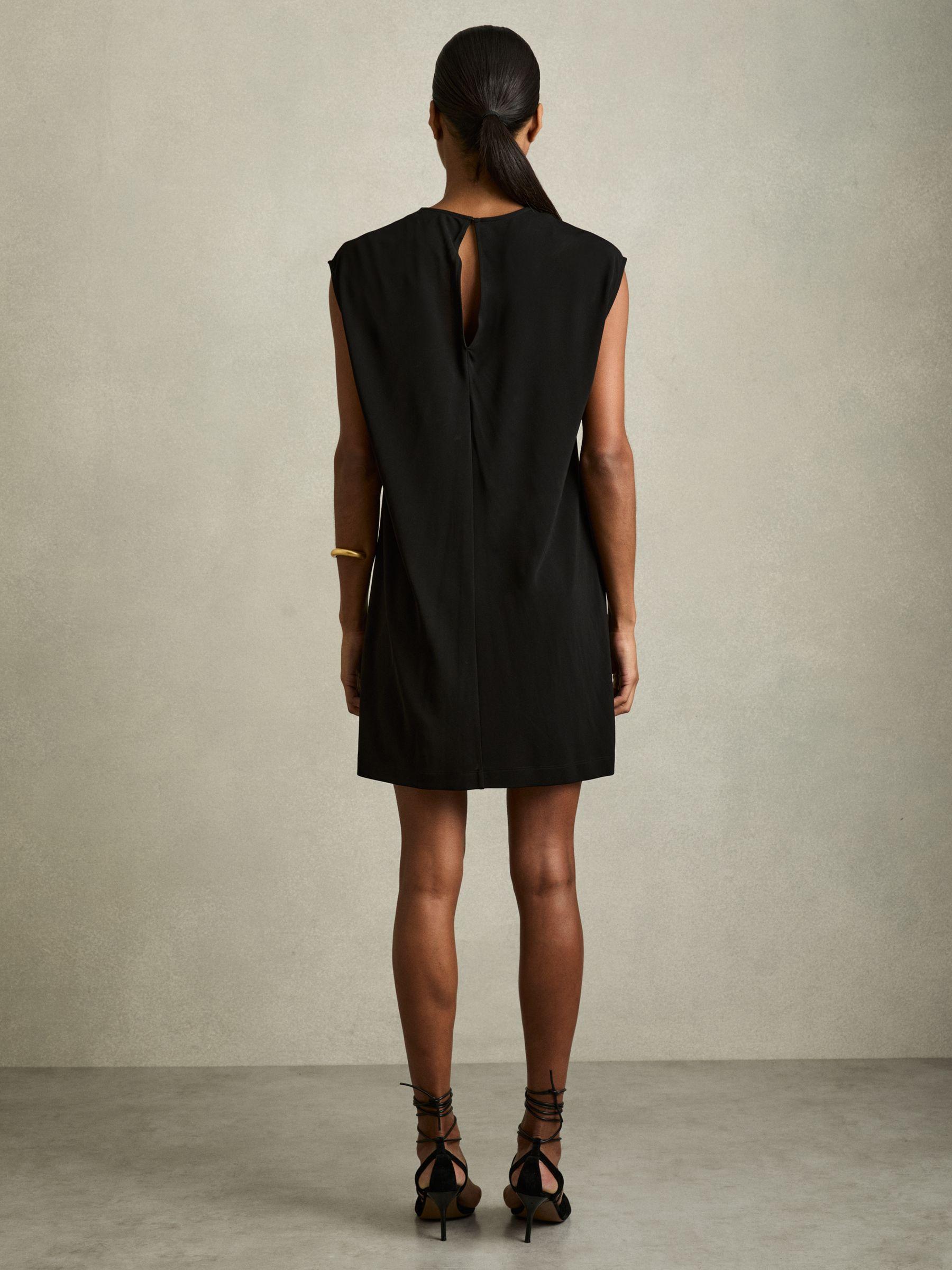 Corset Jersey Mini Dress in Black Product Image