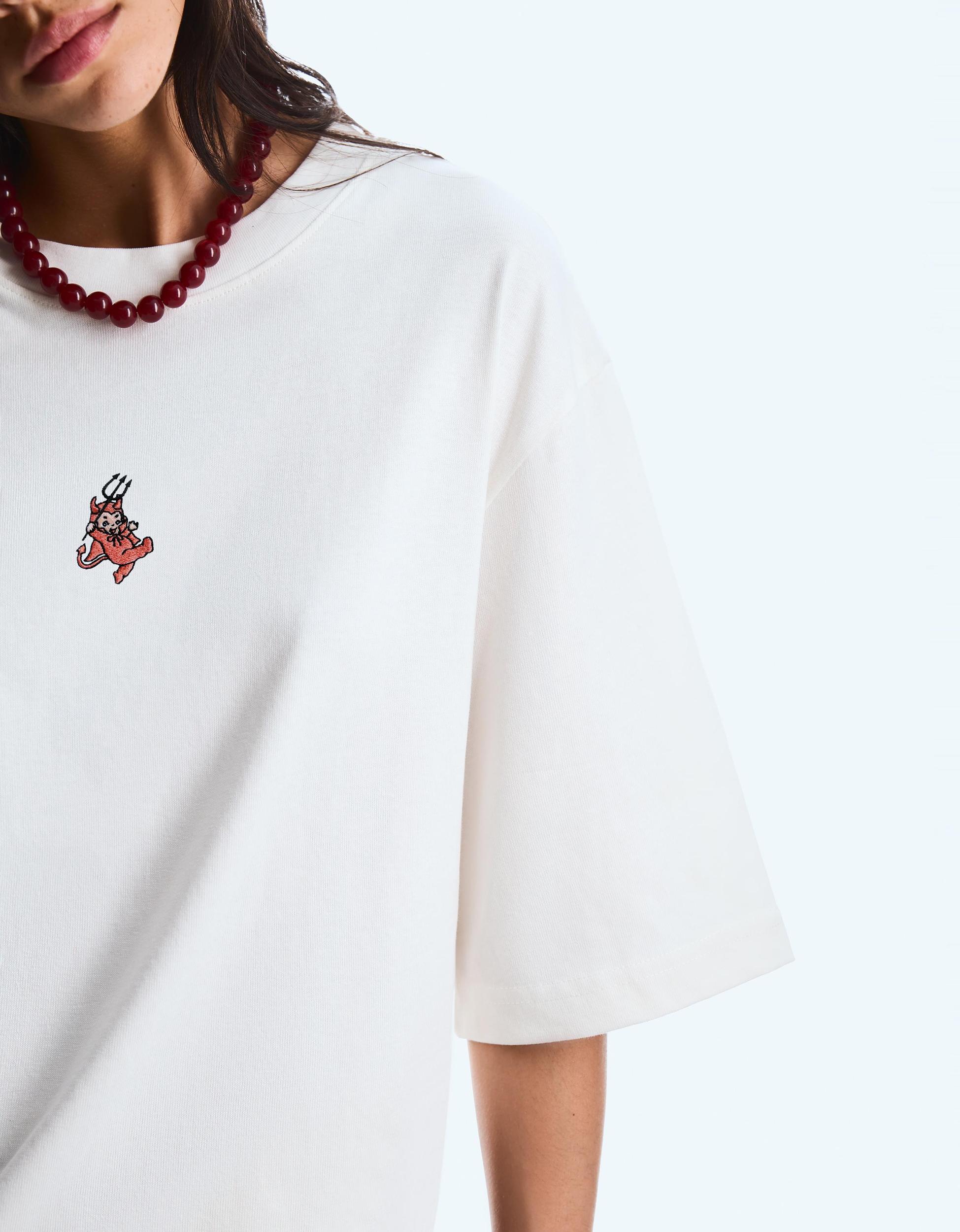 Oversize short sleeve heavy cotton T-shirt Product Image