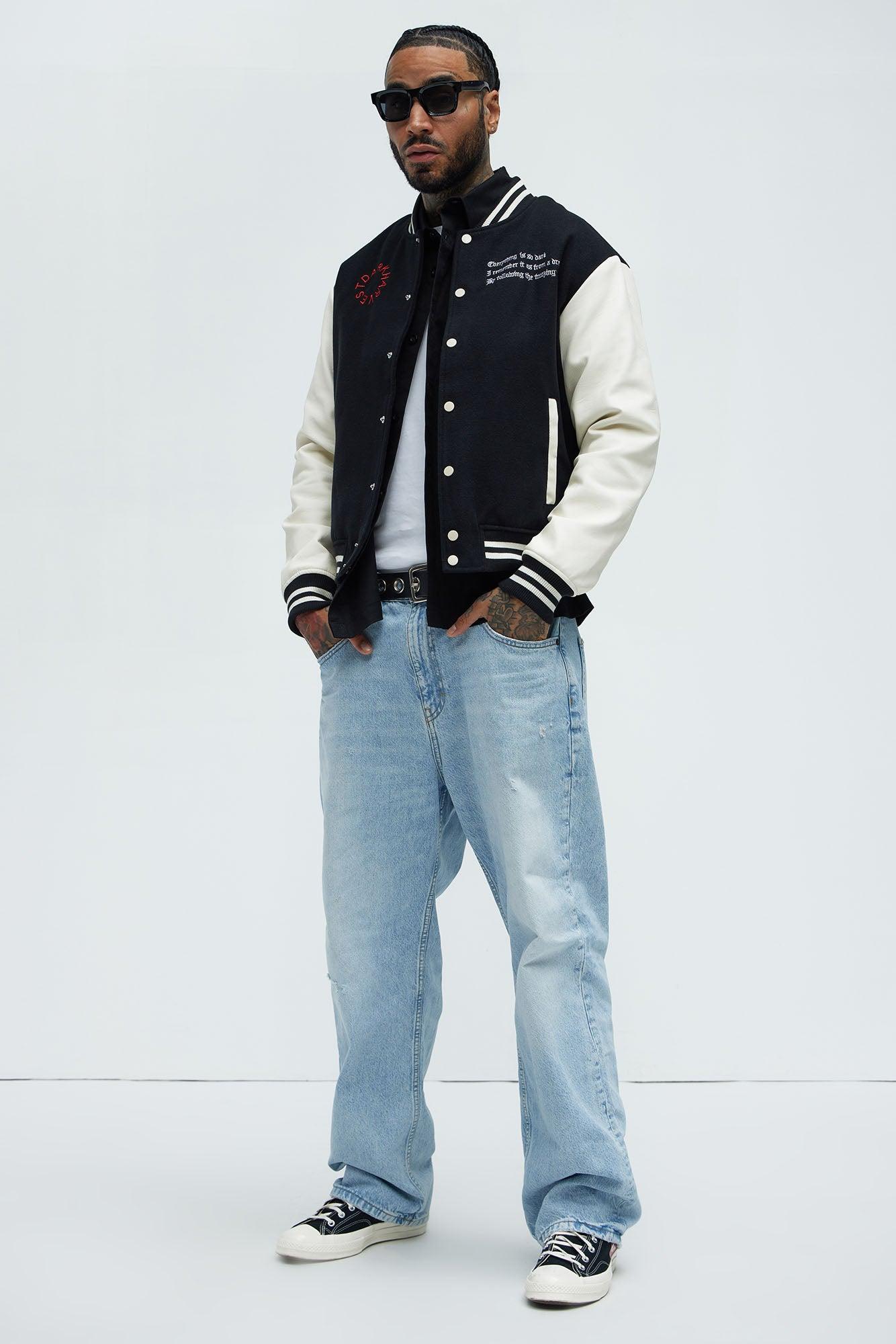 Dark Harvest Varsity Jacket - Black Product Image