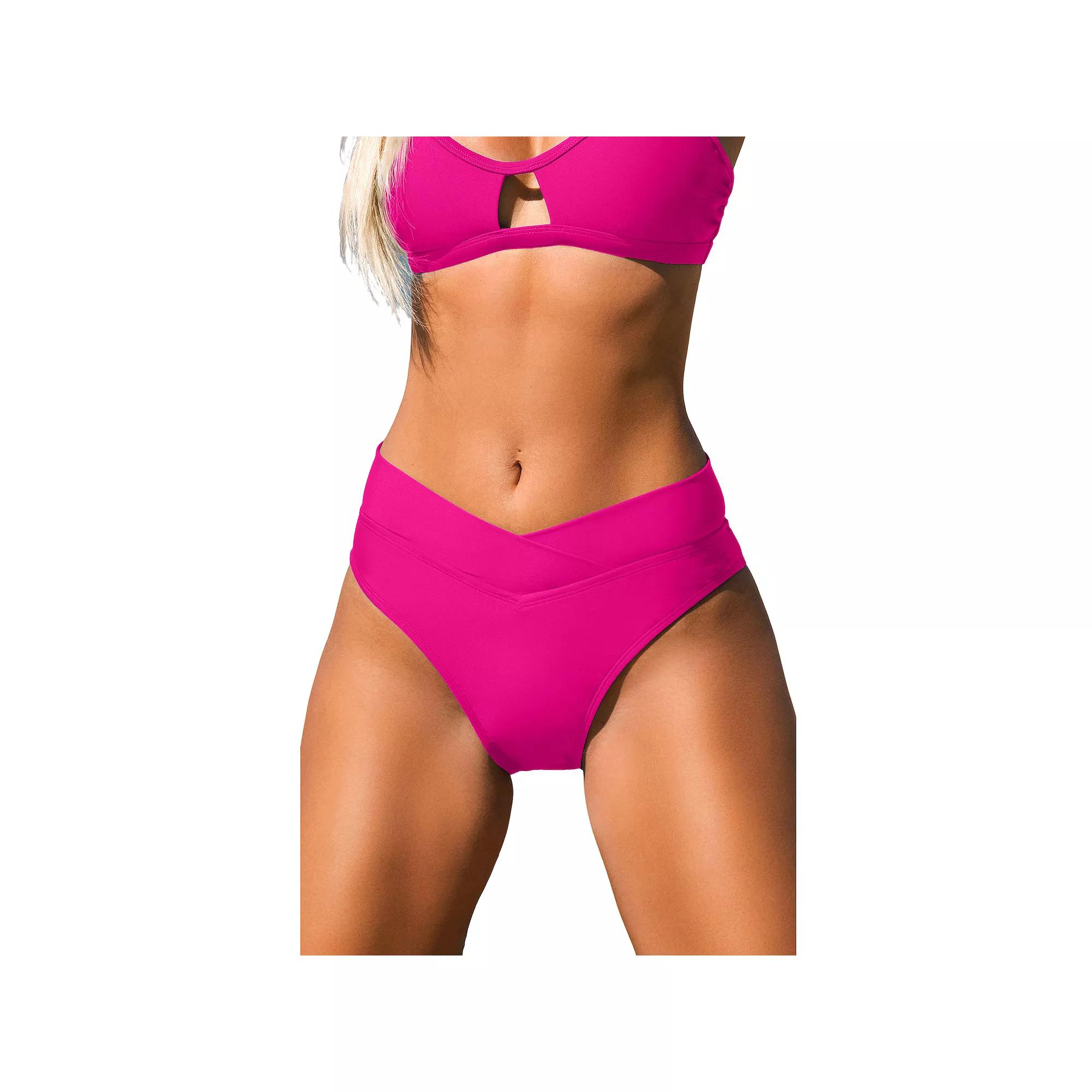 Women's Cupshe Bikini Bottoms, Size: Small, Red Product Image