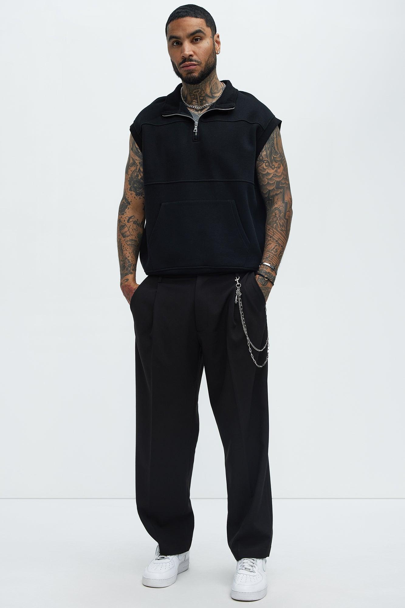 Tyson Over Trails Sleeveless Sweatshirt - Black Product Image