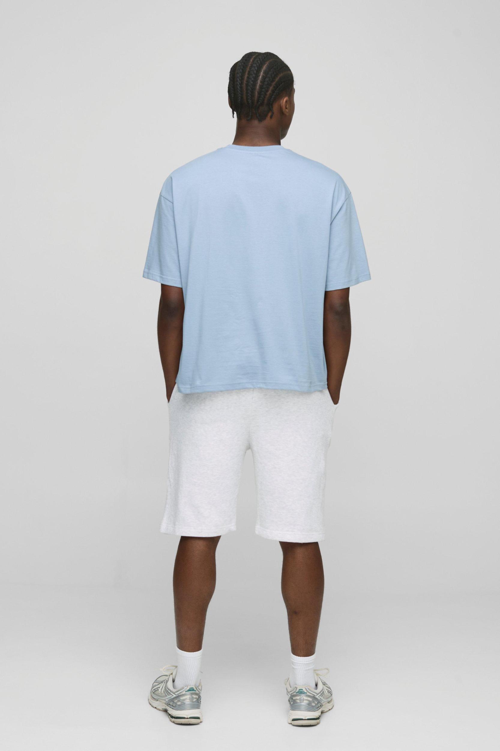 Basic Oversized Boxy Crew Neck T-shirt | boohooMAN USA Product Image
