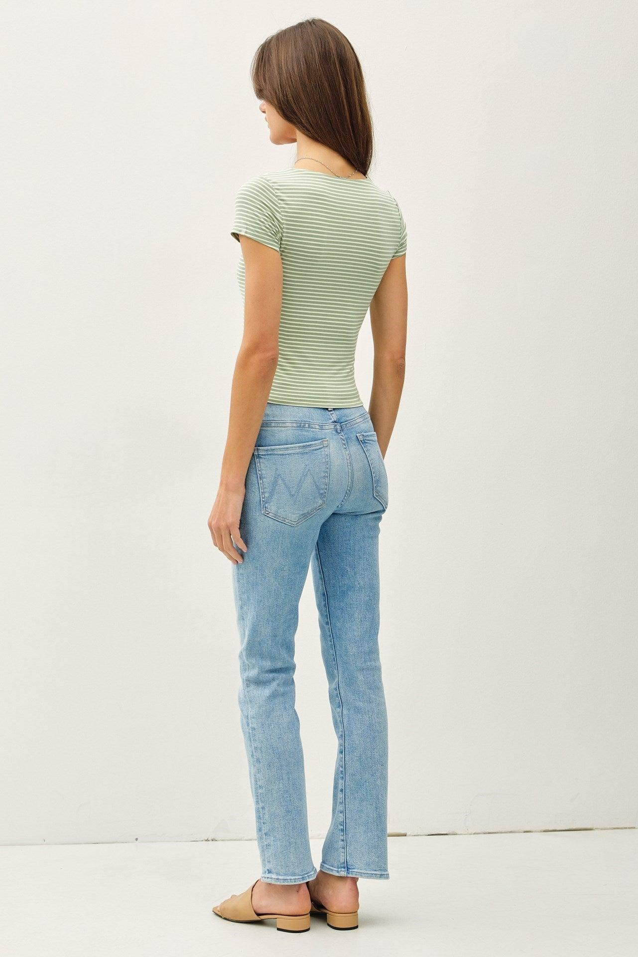 UB BASICS: SWEETEST SOUL STRIPED TOP Product Image