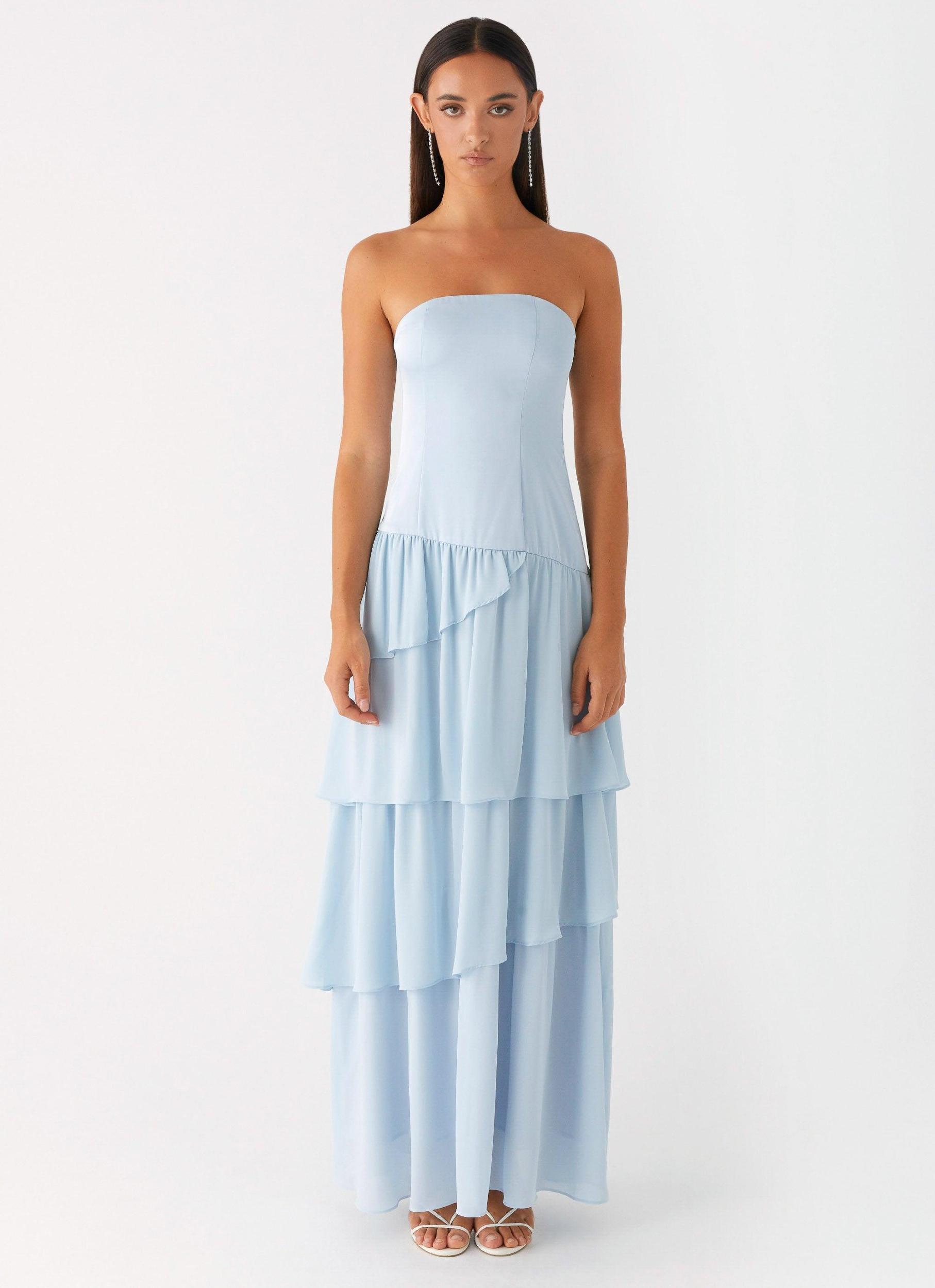 Our Story Maxi Dress - Pastel Blue Product Image