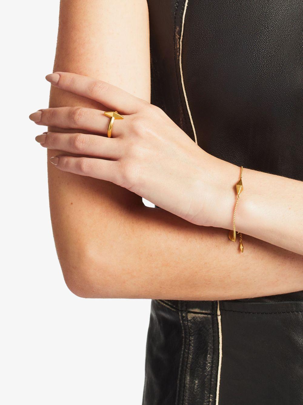 logo-engraved matte-finish ring Product Image