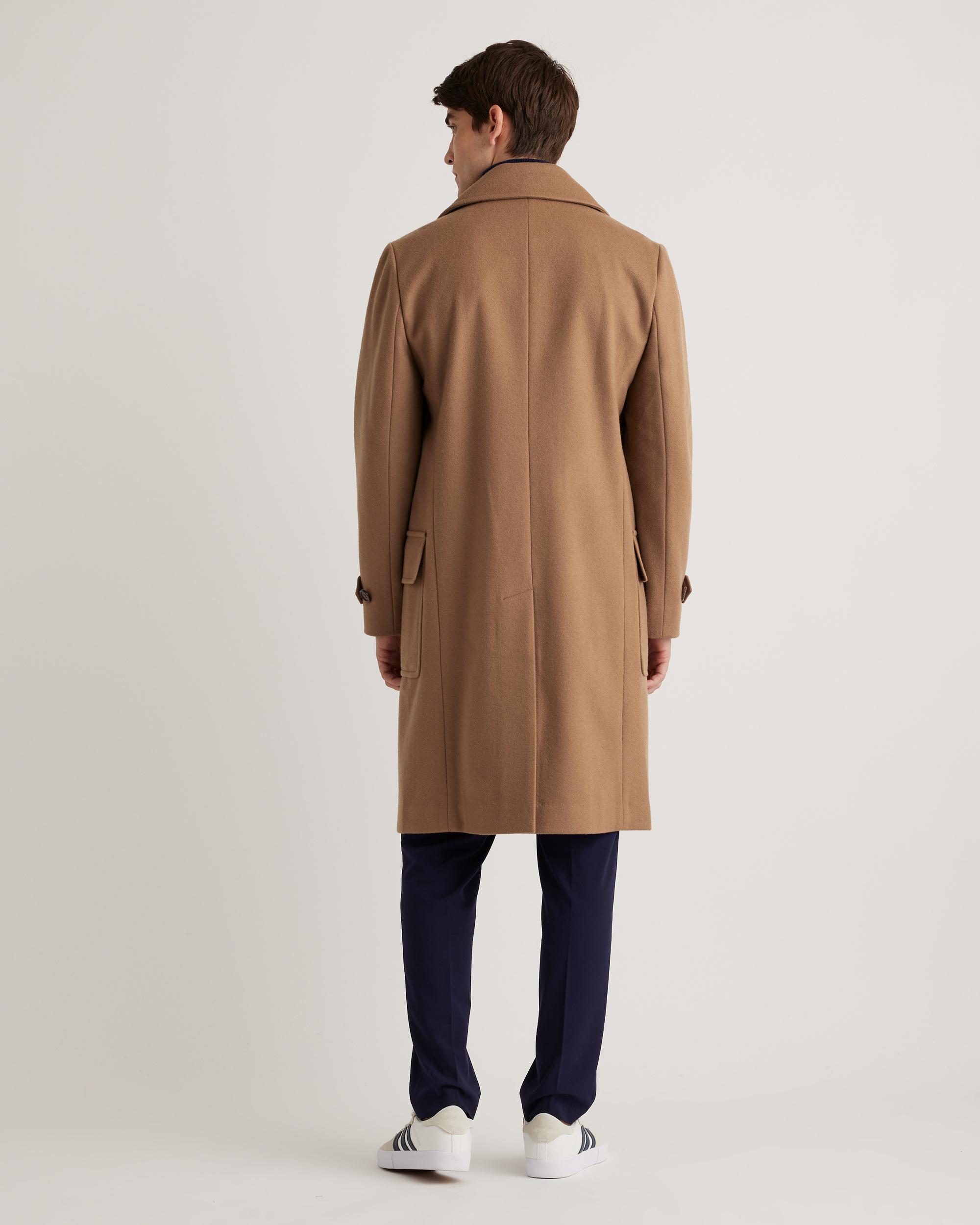 Quince | Men's Italian Wool Double-Breasted Officer Topcoat Wool/Nylon Product Image