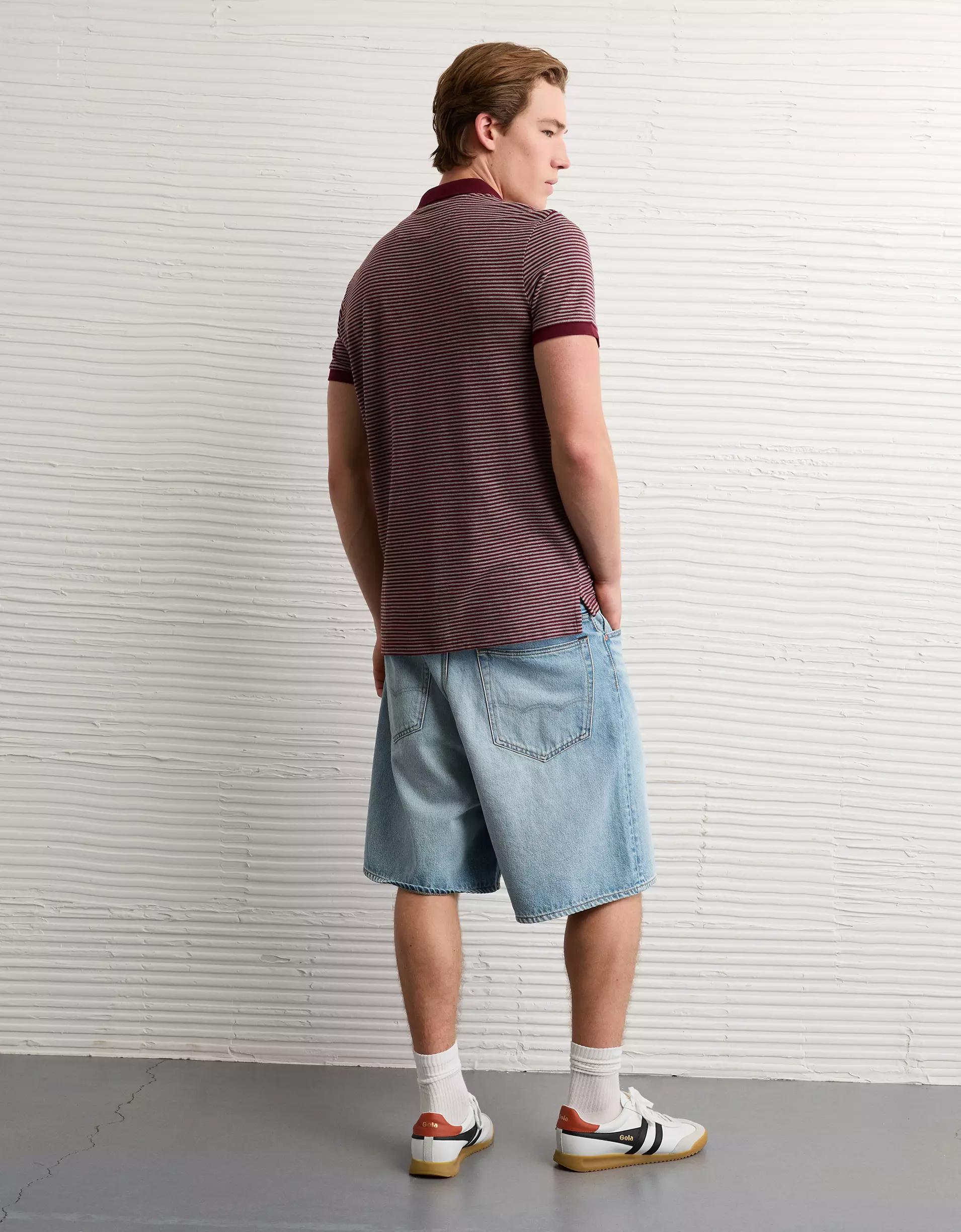 AE Lived-In Slim Fit Pique Polo Shirt Product Image