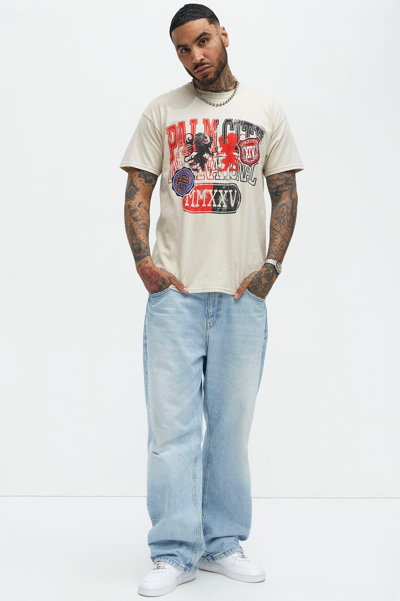 Palm City International Short Sleeve Tee - Sand Product Image