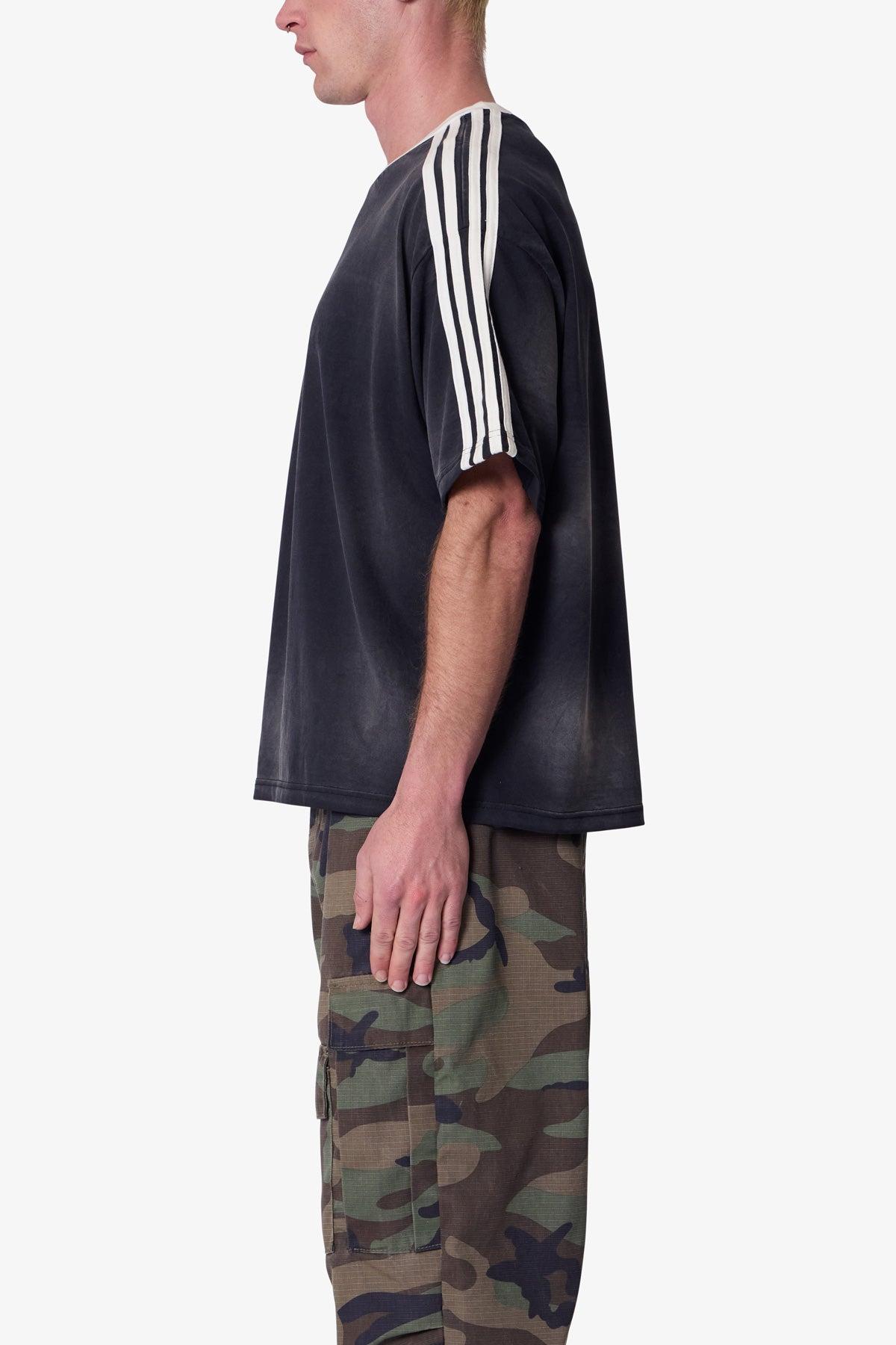 Striped Soccer Tee - Black Product Image