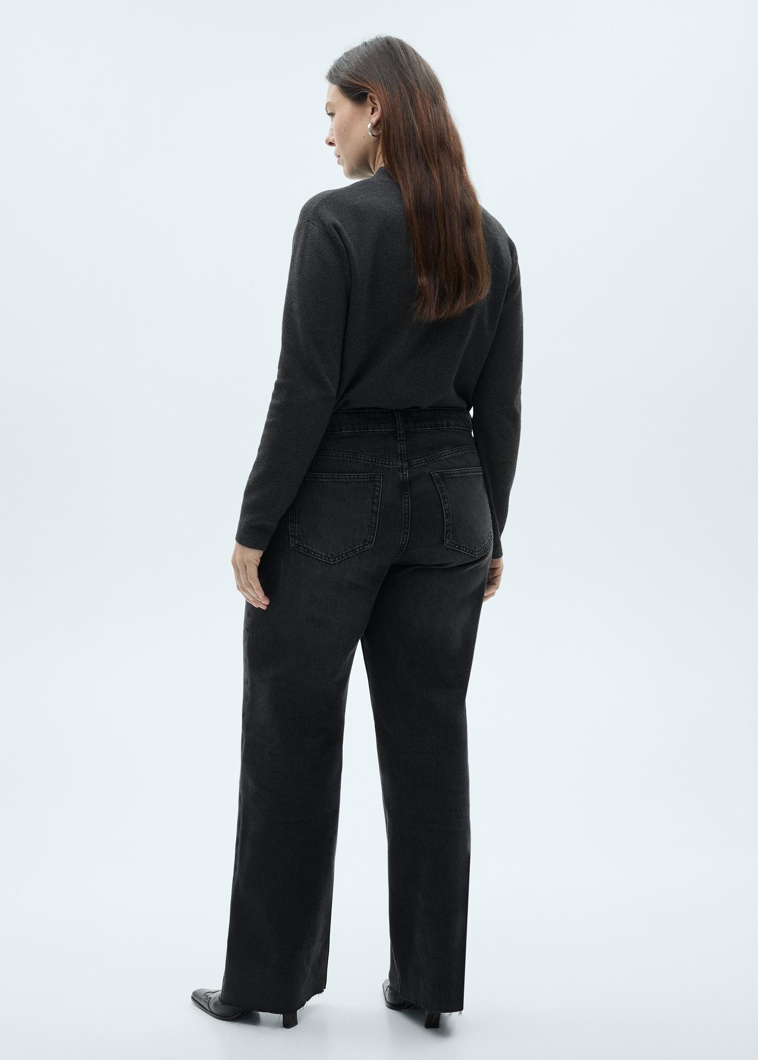 Danila wideleg high-rise jeans - Women | MANGO USA Product Image