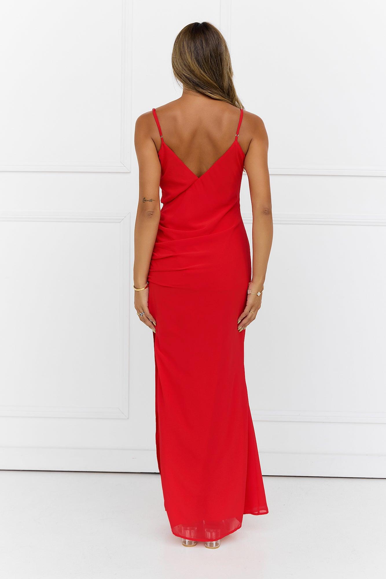 Spark Of Excitement Maxi Dress Tangerine Product Image