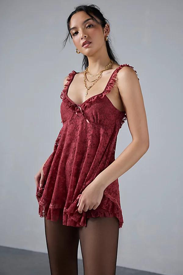 Urban Outfitters UO Primrose Lace Babydoll Romper Womens at Urban Outfitters Product Image