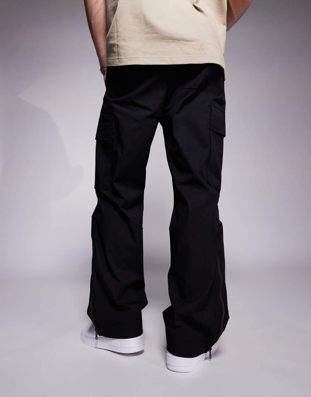 HUGO Blue Glarc cargo pants in black Product Image