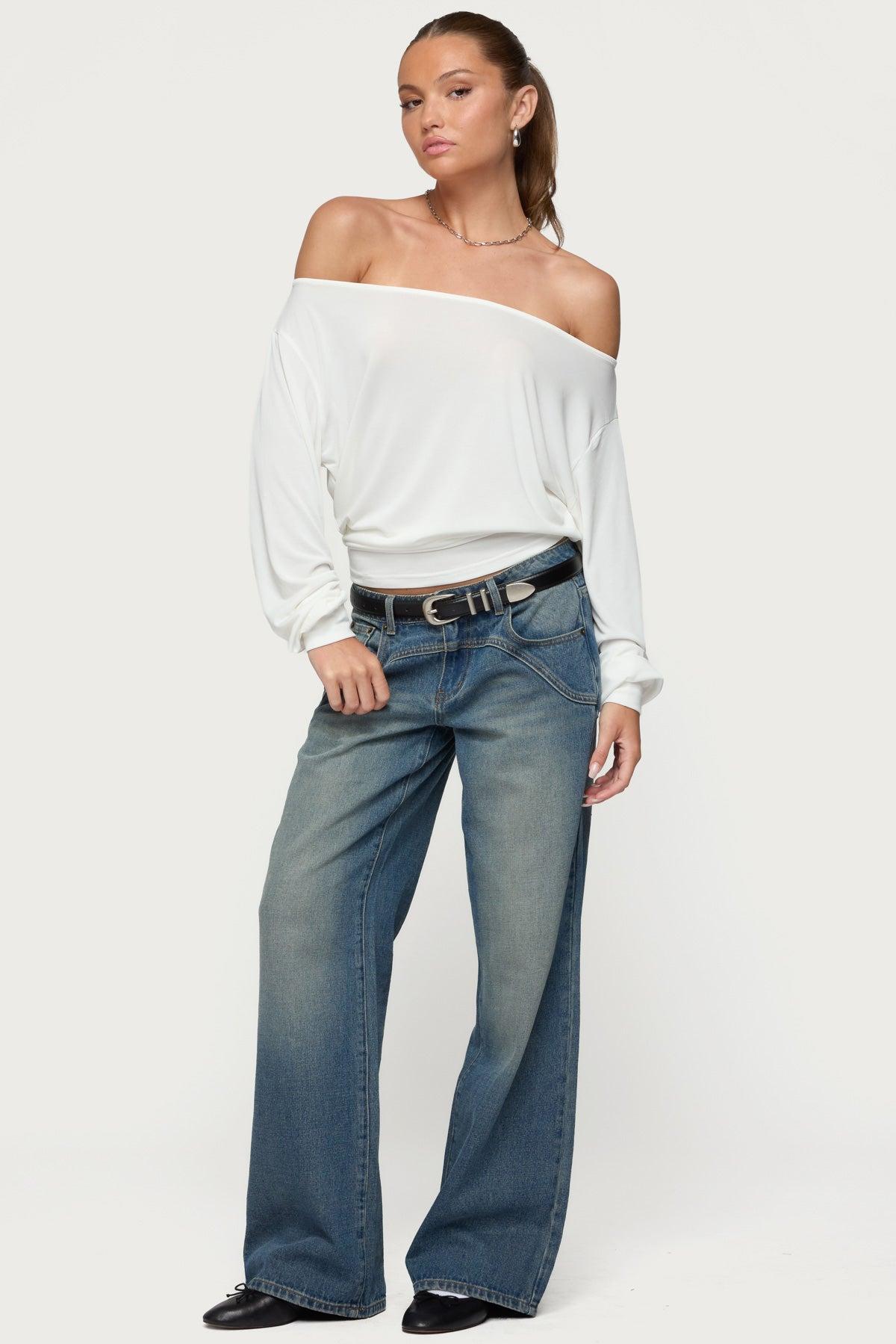 Nannie Off Shoulder Oversized Top Product Image