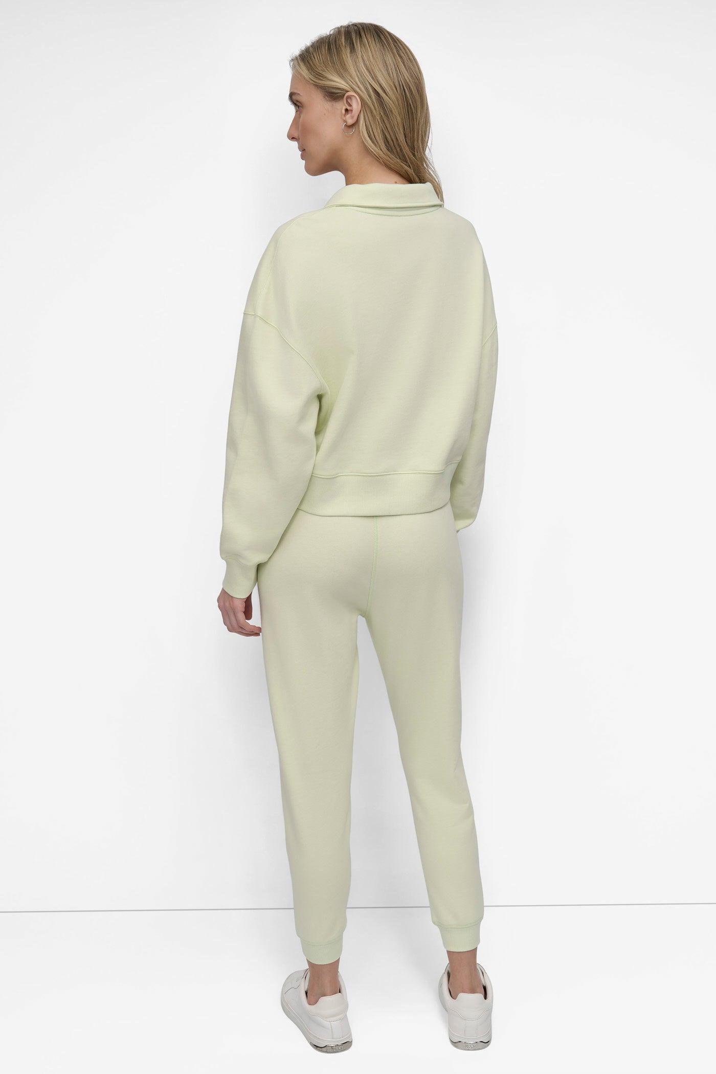 CROPPED VARSITY LOGO POLO SWEATSHIRT Product Image