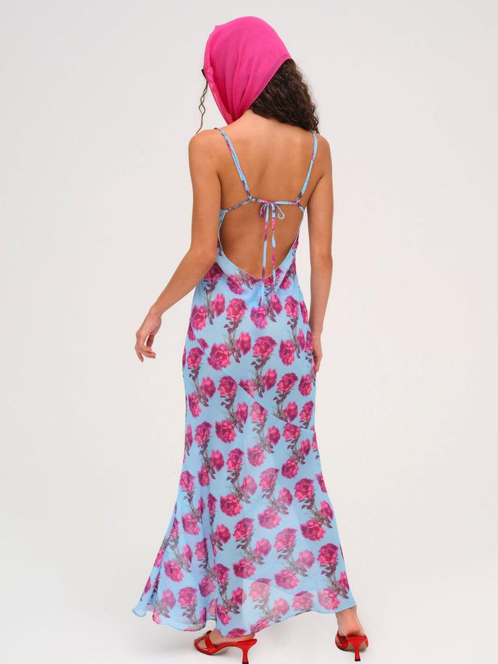 Marina Maxi Dress — Blue Product Image