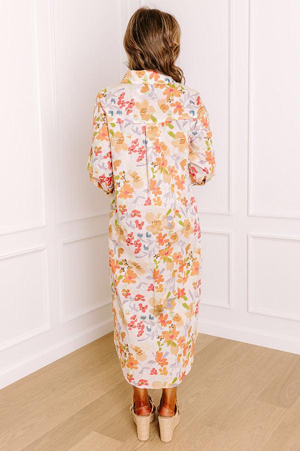 Sunny Views Floral Midi Dress Product Image