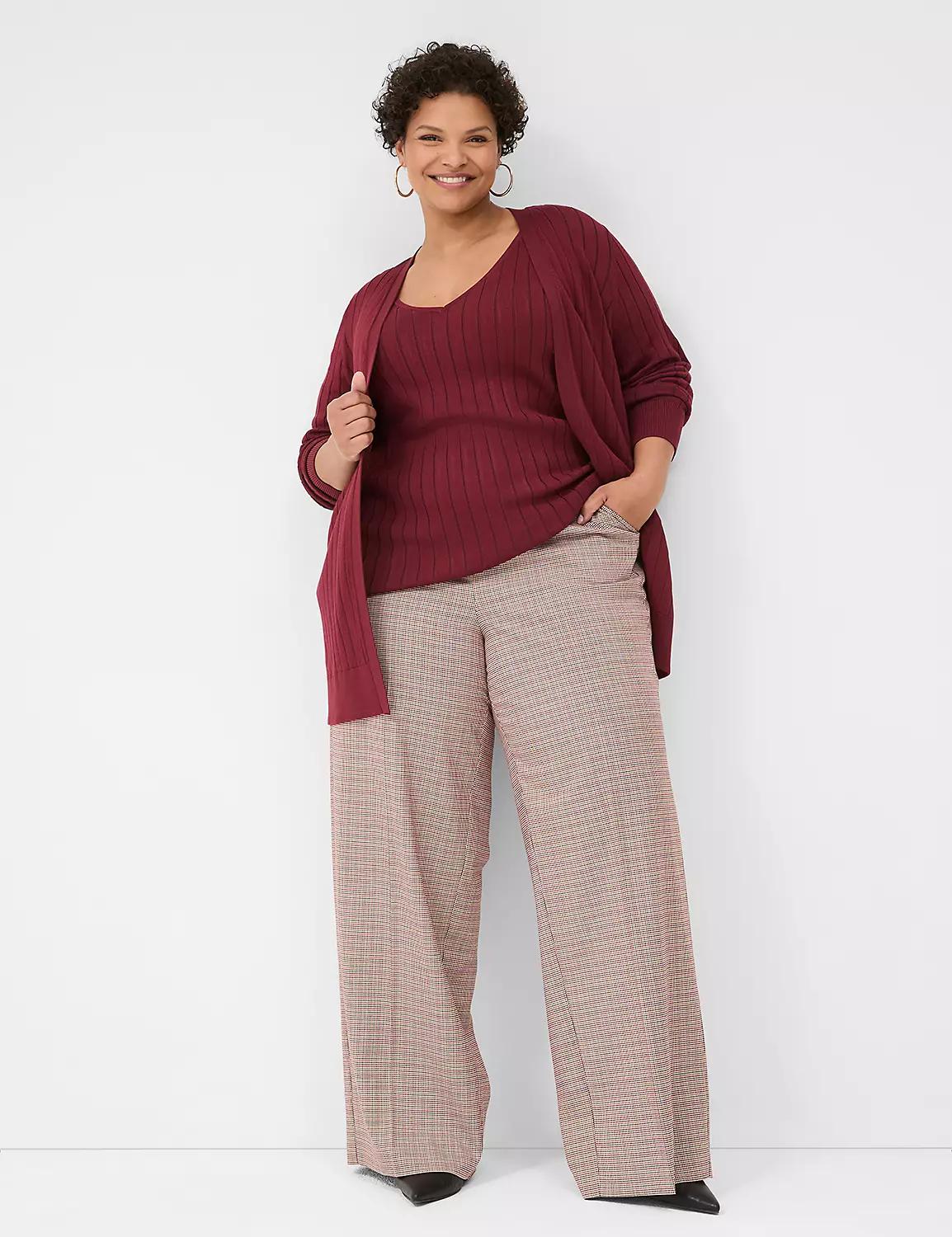 Pull-On High-Rise Wide Leg Pant Product Image
