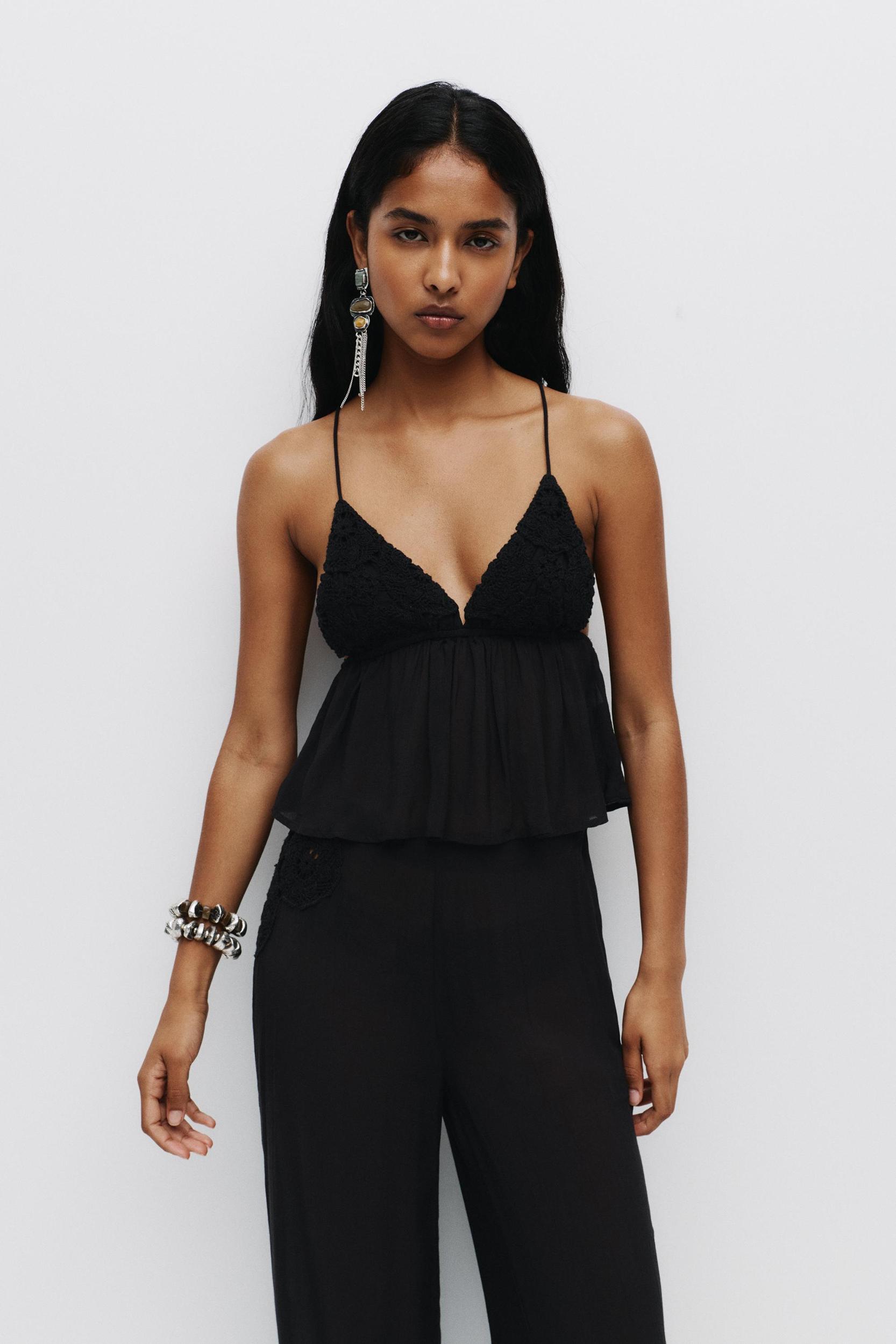 Crochet strappy top Product Image