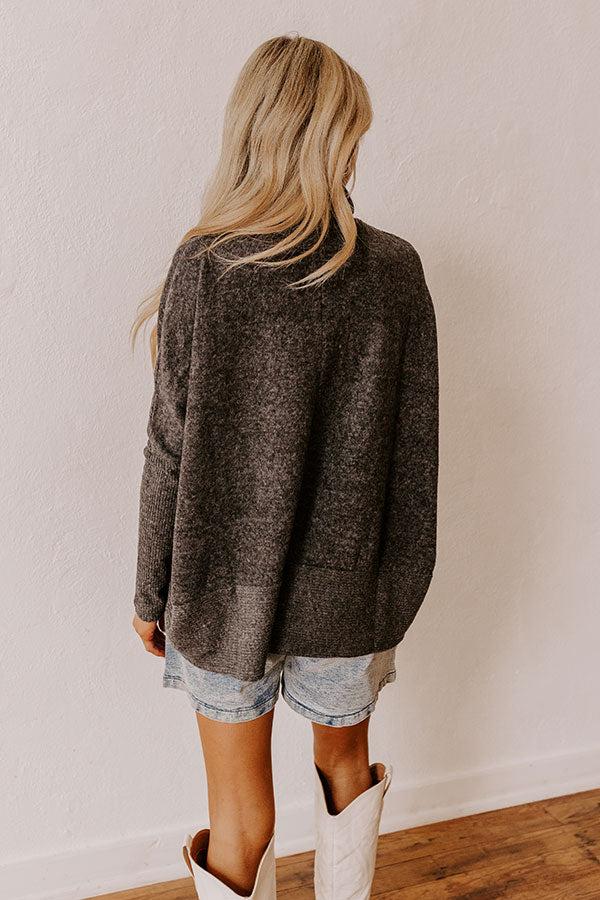 Fireside Cuddles Sweater in Black Product Image