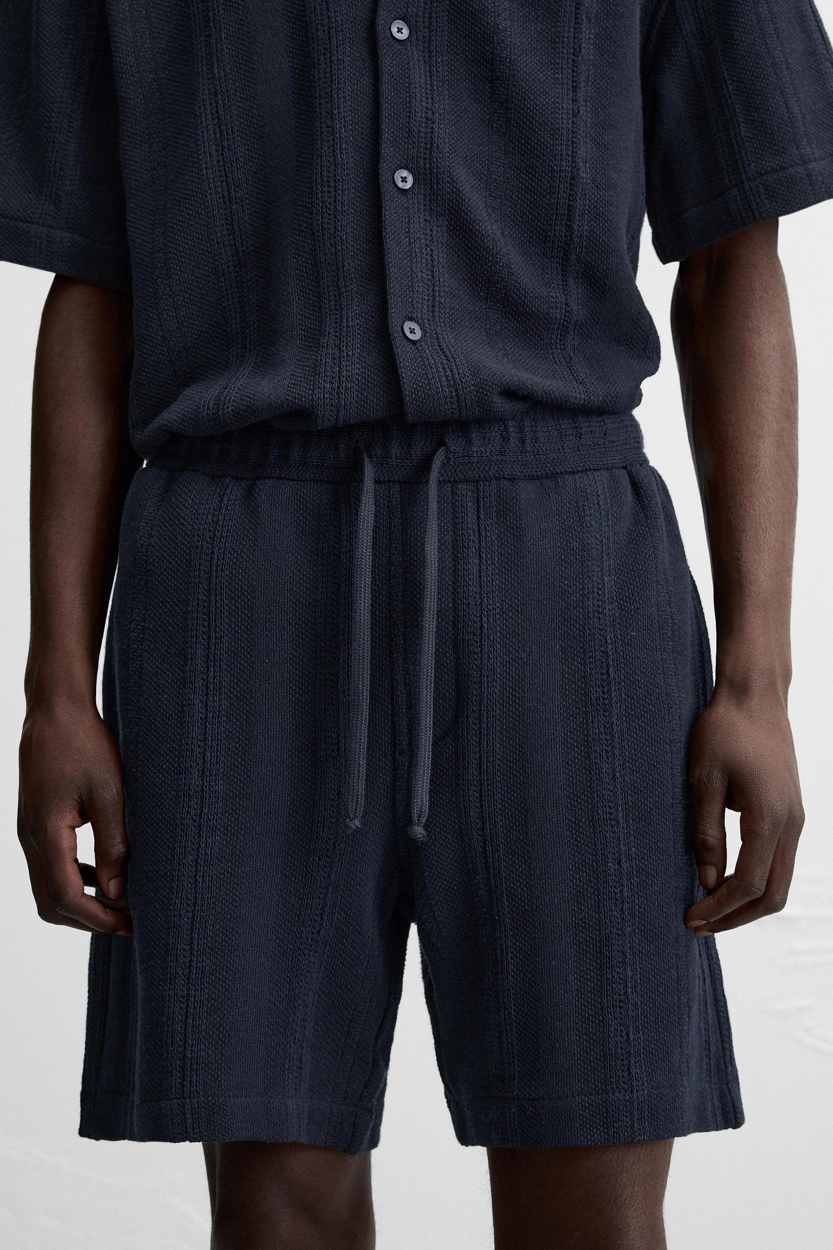 STRIPED JACQUARD SHORTS Product Image