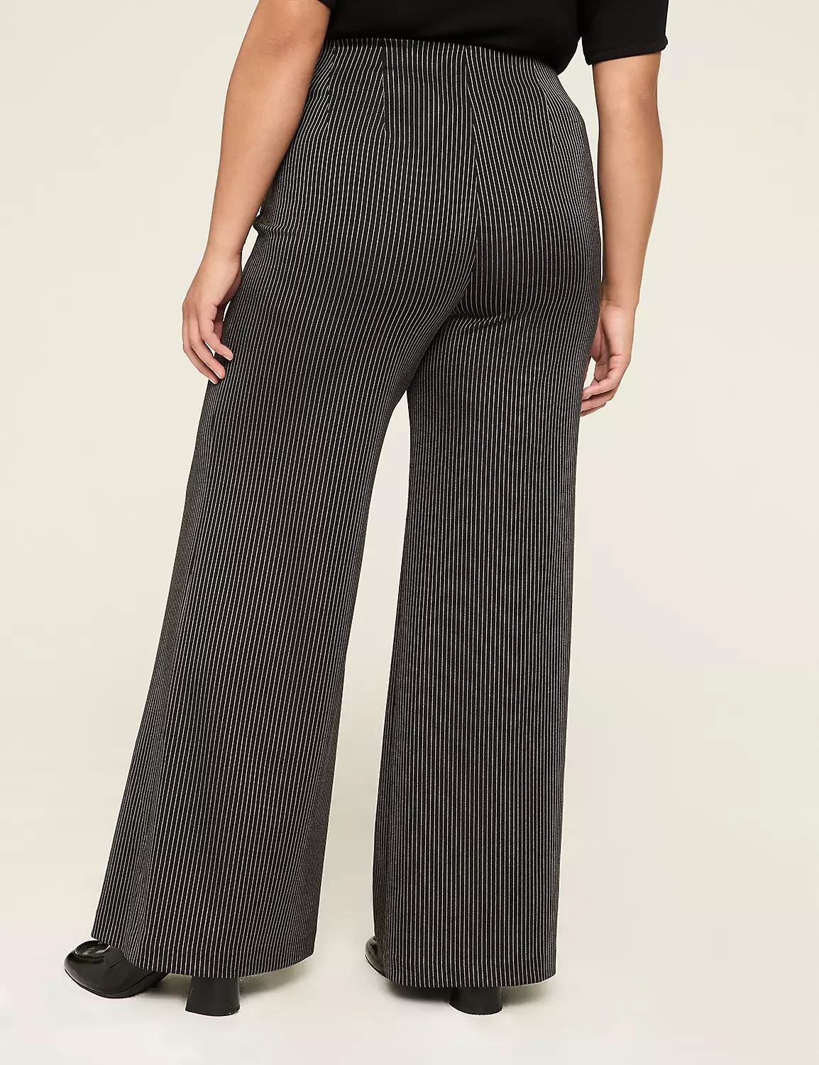 Knit Pull-On Wide Leg Palazzo Pant Product Image