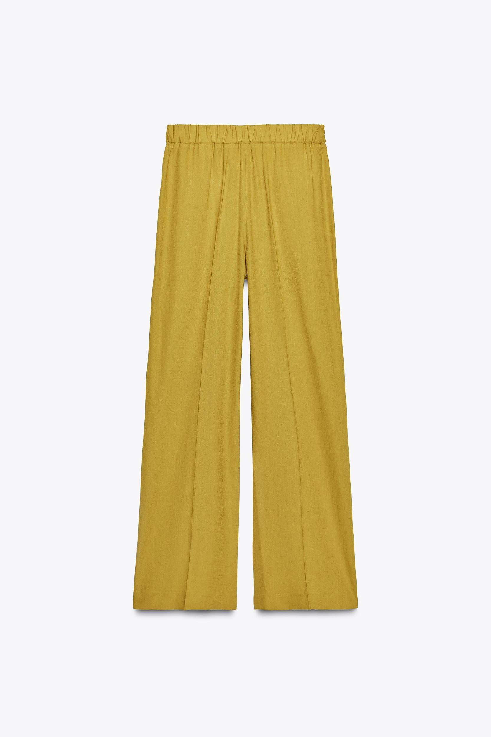 STRAIGHT LEG LINEN PANTS Product Image
