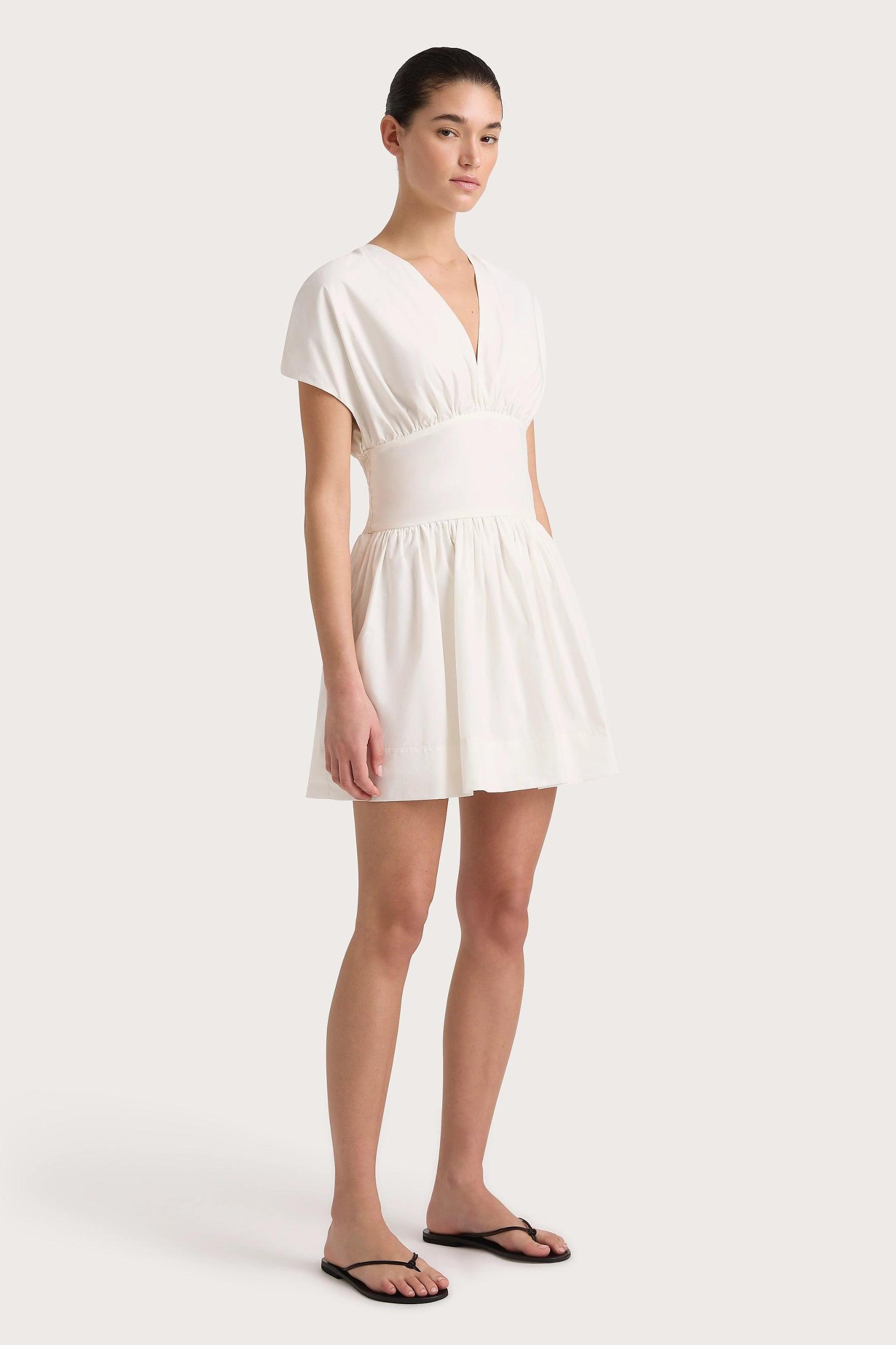 Auve Mini Dress White - Final Sale Product Image