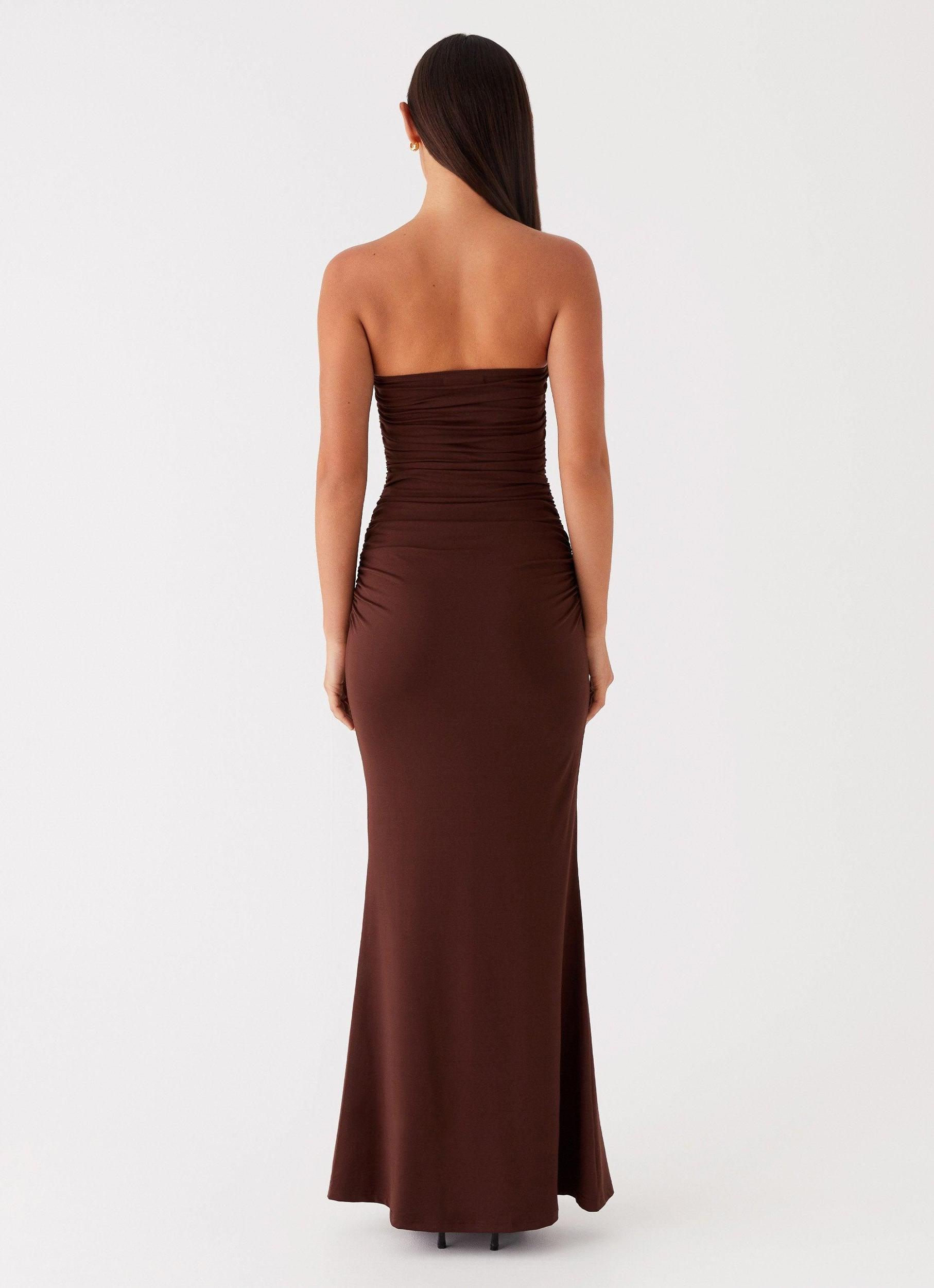 Rudy Maxi Dress - Brown Product Image