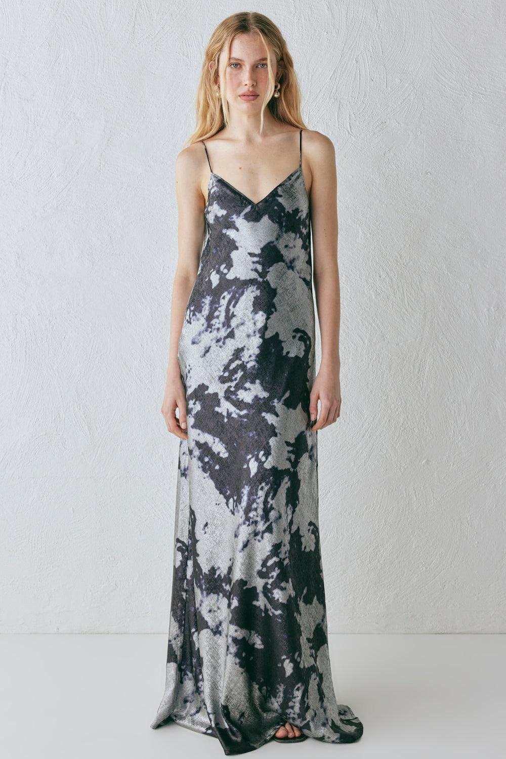 Ida Maxi Dress Silver Product Image