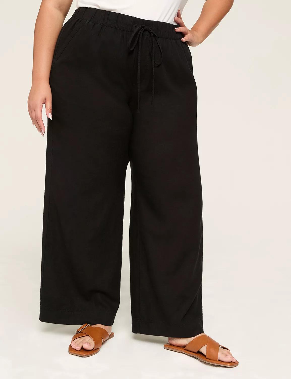 Linen Wide Leg Pant - New Sandal Length Product Image