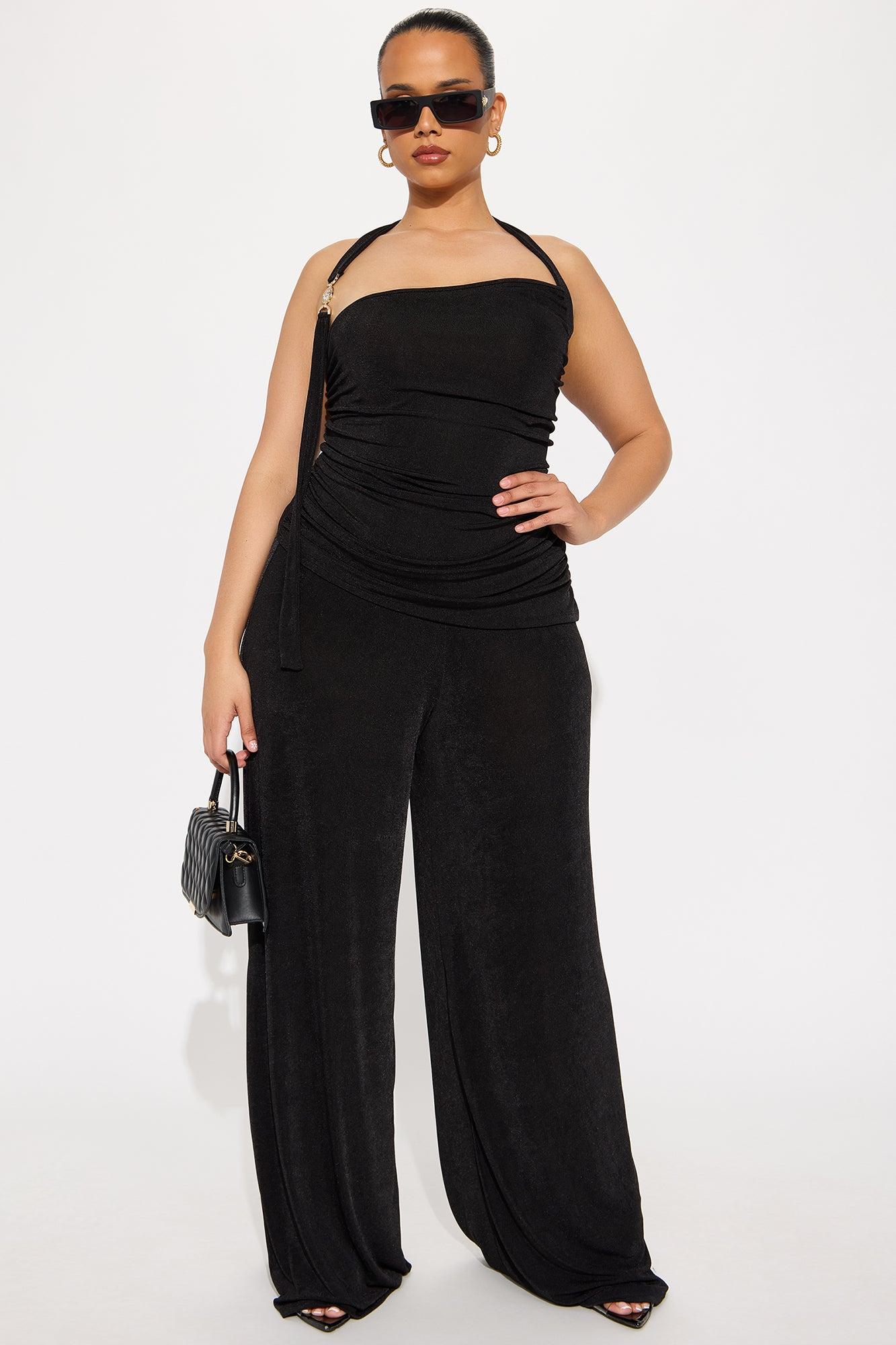 Modern Style Pant Set - Black Product Image